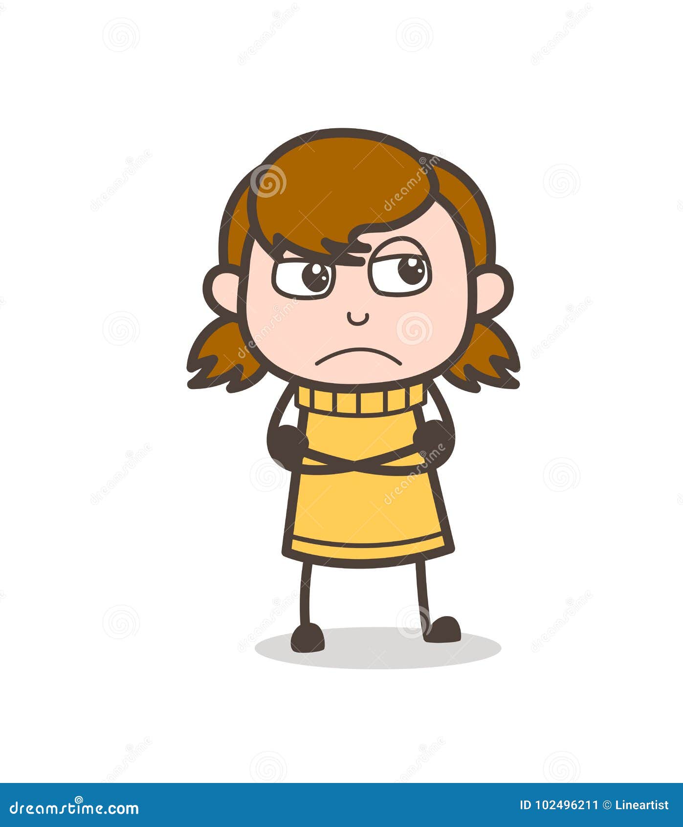 Unhappy Face - Cute Cartoon Girl Illustration Stock Illustration - Illustration of clip, child: 102496211 Unhappy Face - Cute Cartoon Girl Illustration Stock Illustration - Illustration of clip, child: 102496211