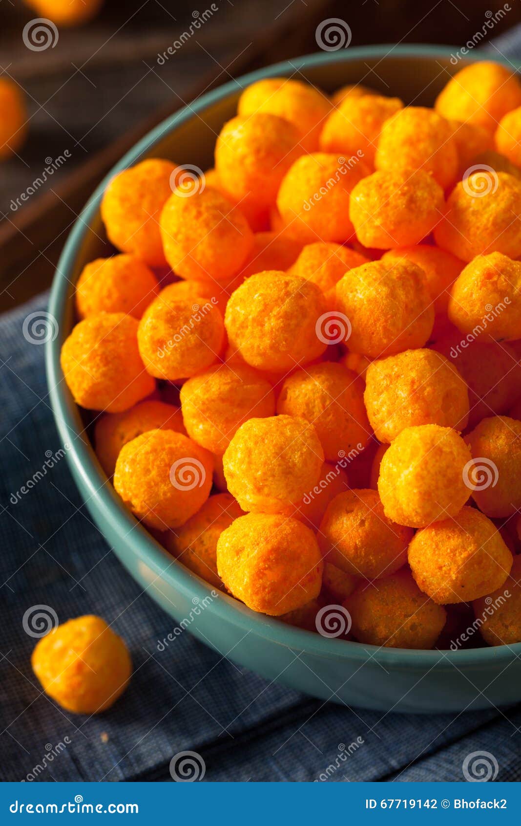 Unhealthy Cheesy Cheese Puffs Stock Photo Image of crisp, chips 67719142