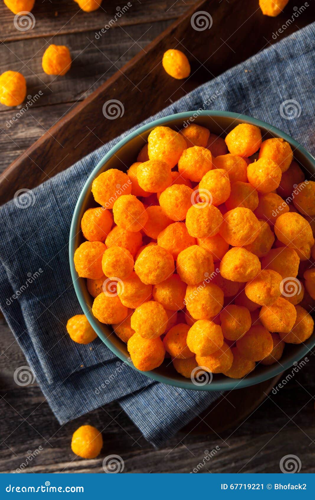 Unhealthy Cheesy Cheese Puffs Stock Image Image of fried, fattening