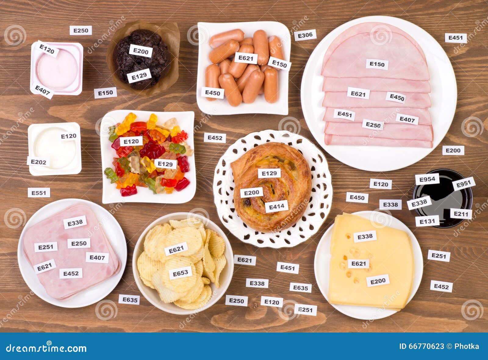 Unhealthy food additives stock image. Image of chips 66770623