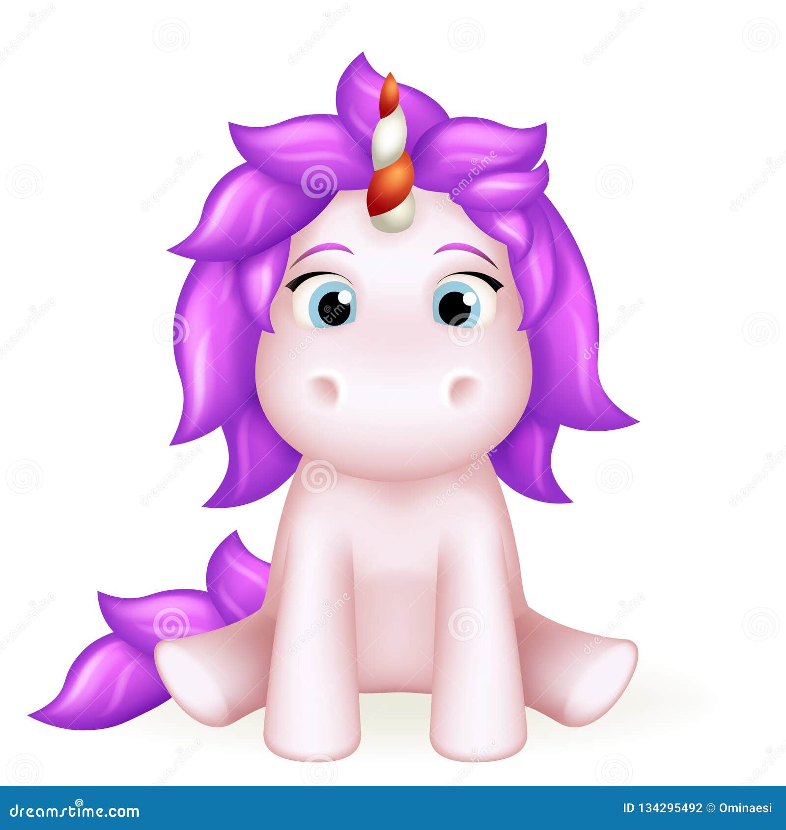 Download Unicorn 3d Cute Toy Cartoon Character Design Vector ...
