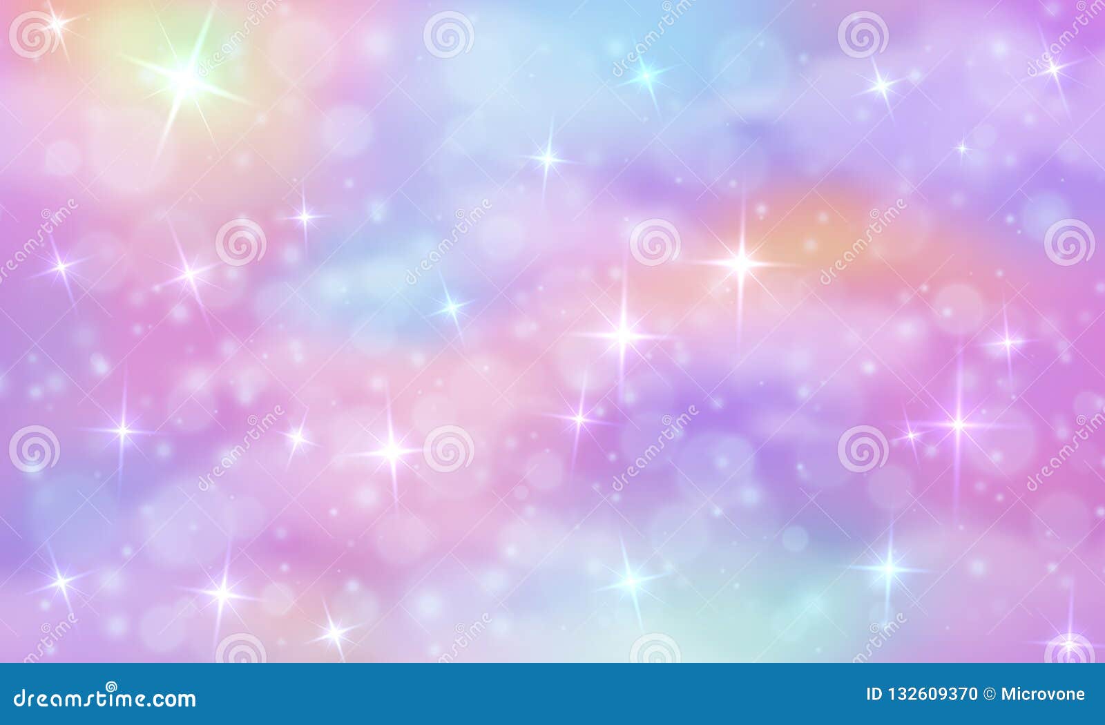 Unicorn Fantasy Background Rainbow Sky With Glittering Stars Abstract Galaxy Mermaid Princess Marble Vector Magic Stock Vector Illustration Of Effect Glitter 132609370