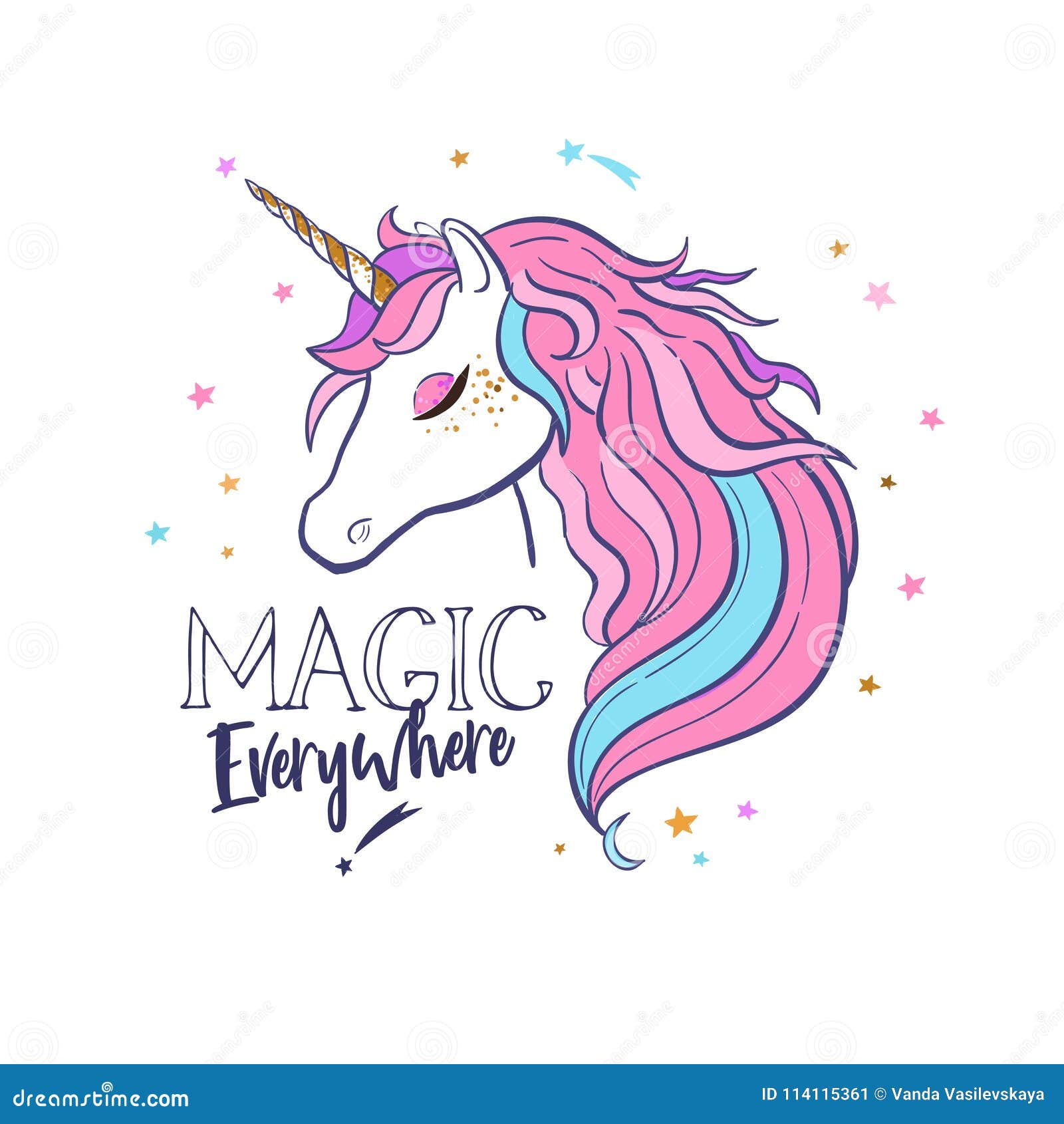 Download Unicorn Head Silhouette Vector Stock Vector - Illustration ...