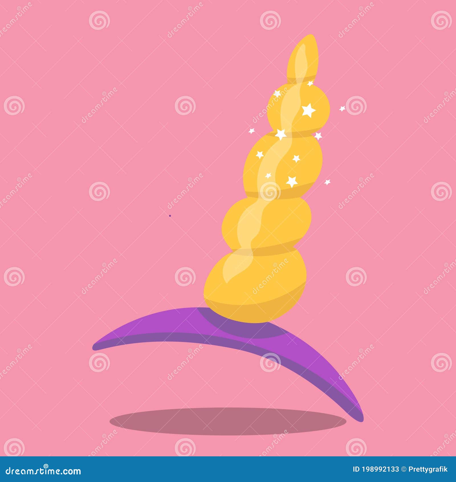 Unicorn horn 14 stock vector. Illustration of vector 198992133