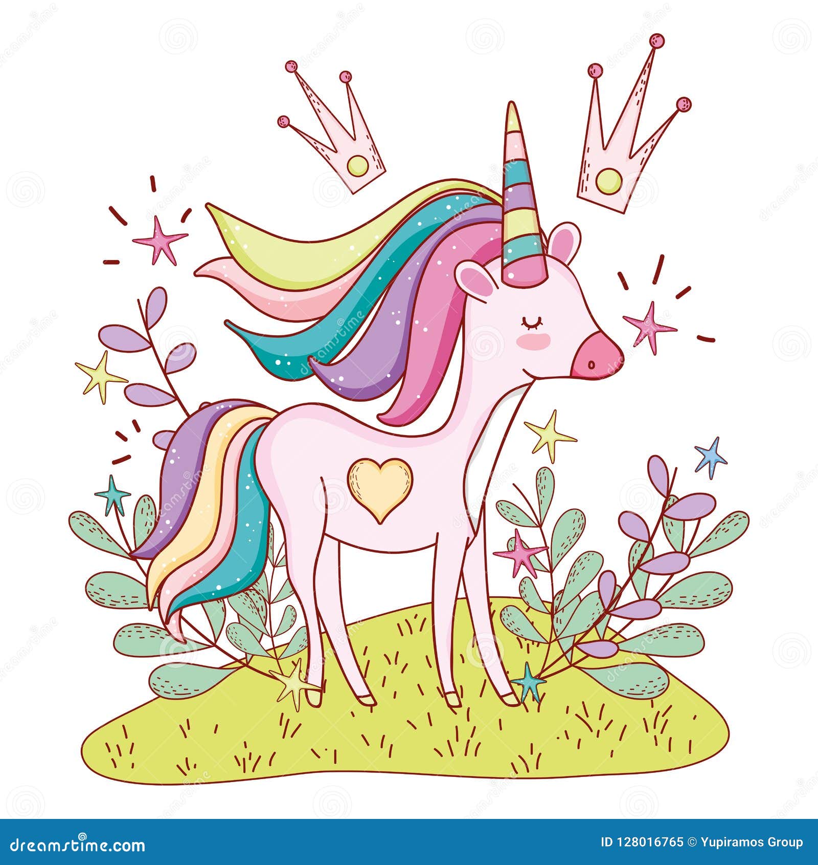 Download Unicorn, Nature, Fairytale. Royalty-Free Vector Graphic