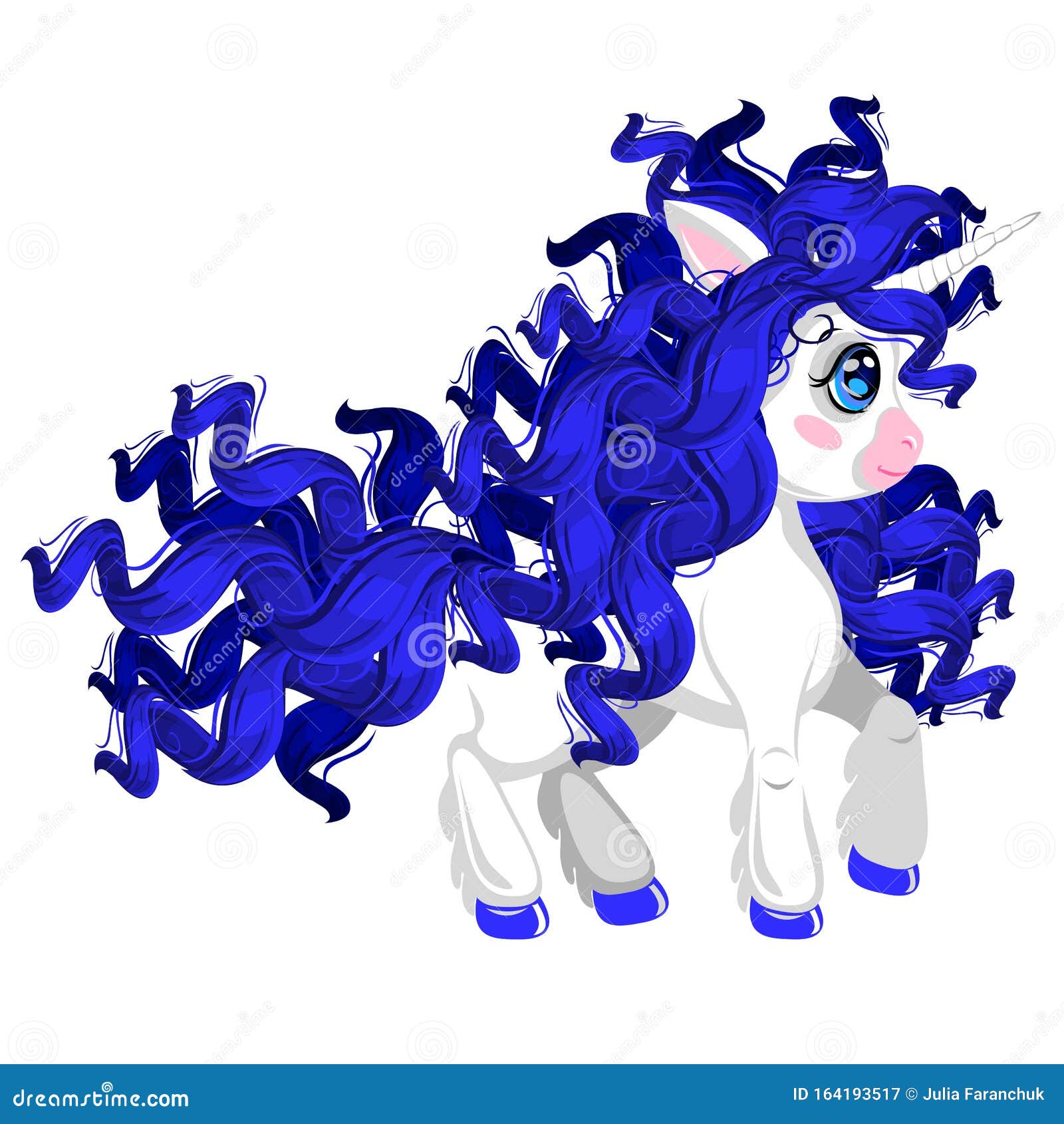 unicorn pony. cute cartoon style. character for side scrolling, action, adventure, and endless runner game