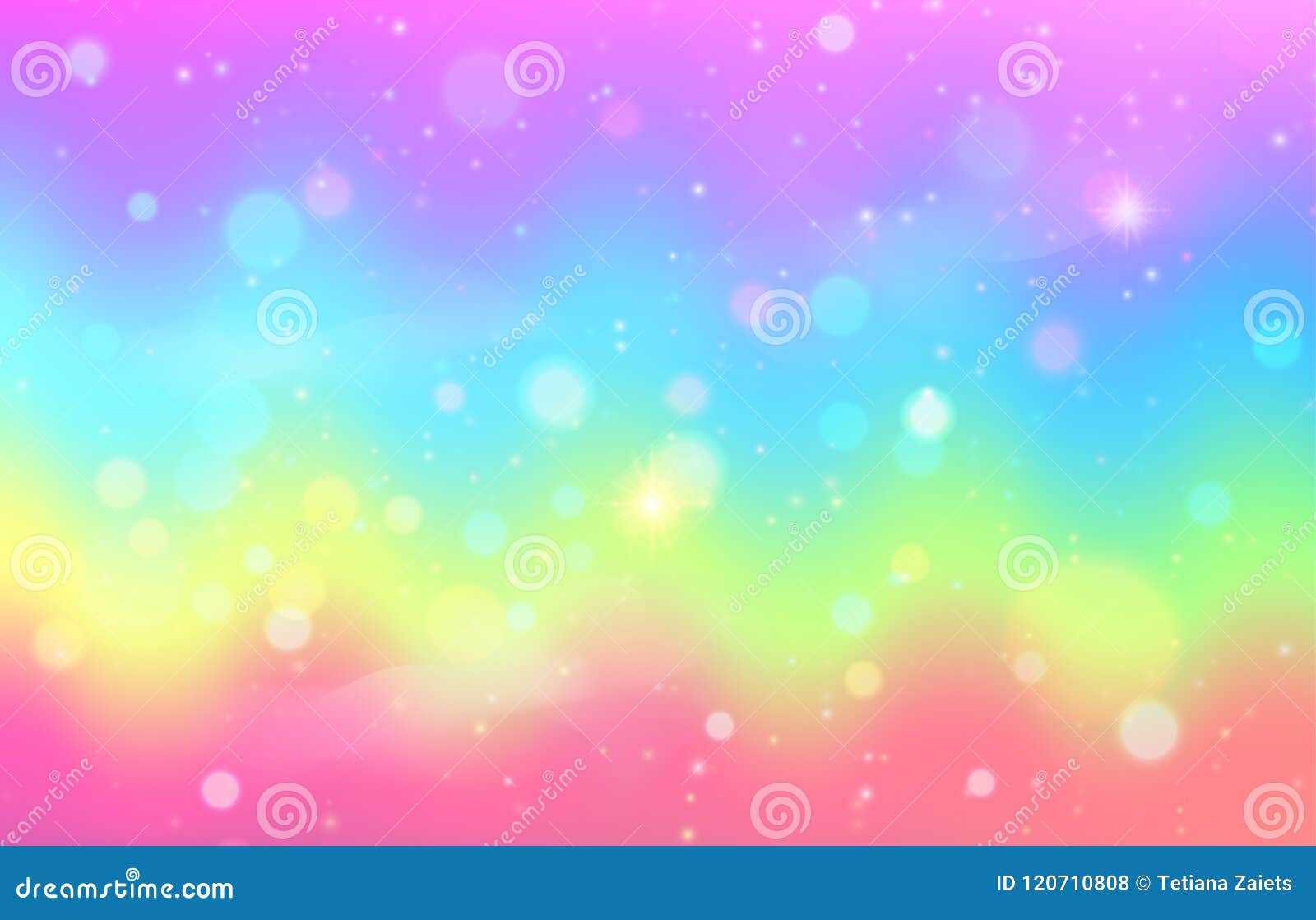 Magical Galaxy Unicorn Rainbow Background