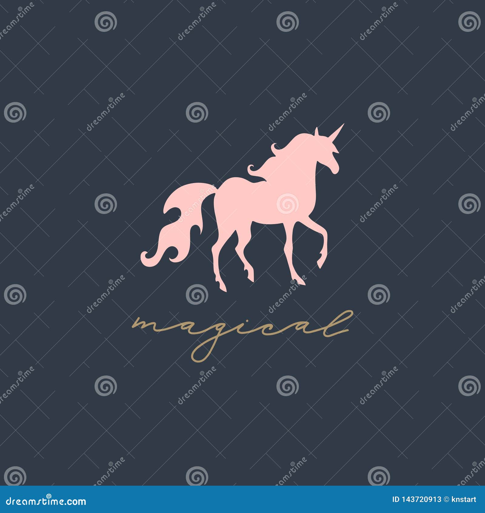 Download Unicorn Silhouette, Baby Stylish Illustration, Print For ...