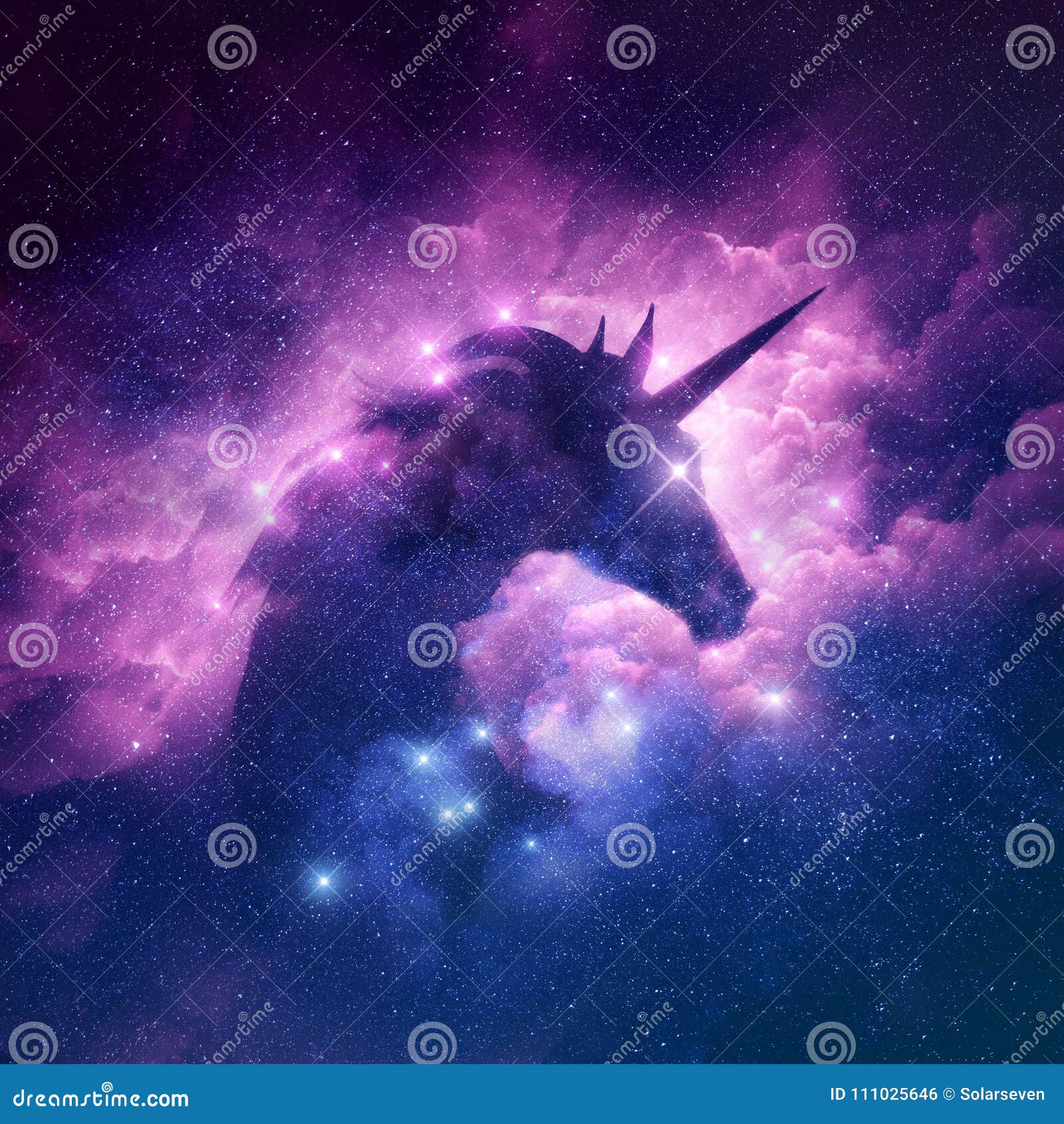 unicorn nebula background