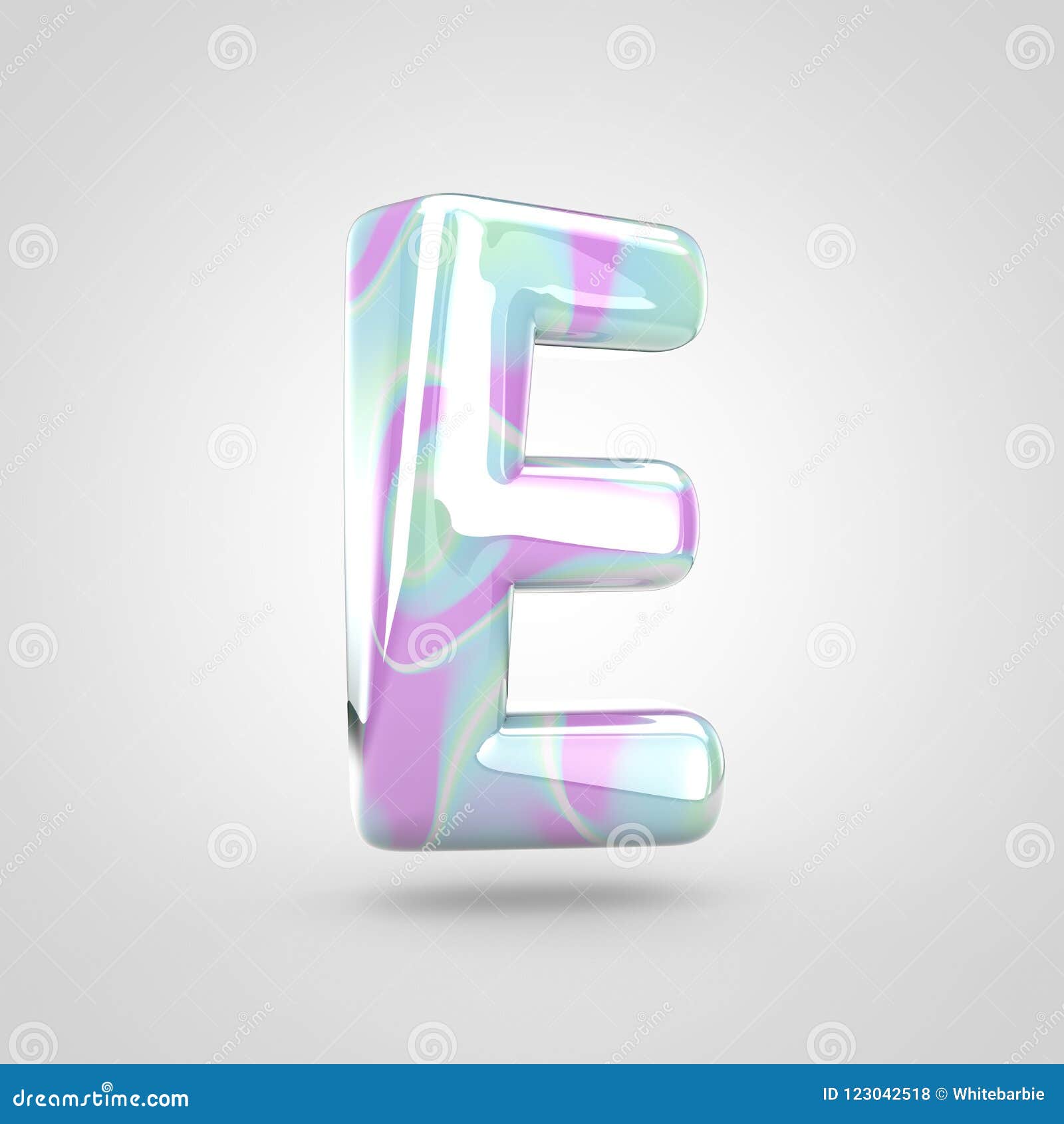 Unicorn Skin Letter E Uppercase Isolated On White Background Stock Illustration Illustration Of Sign Type