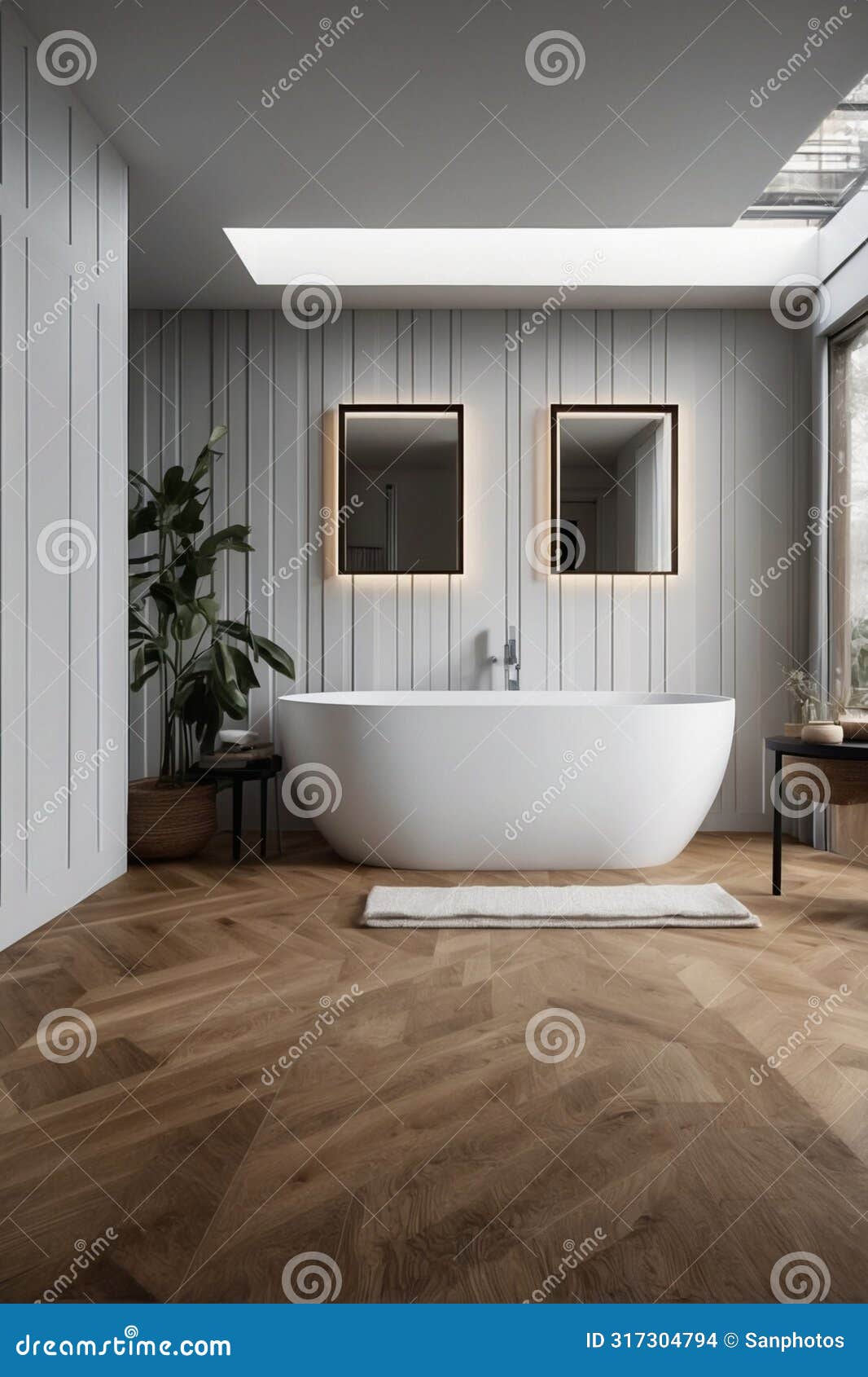 contemporary tranquility: white minimalist elegance in the bathroom