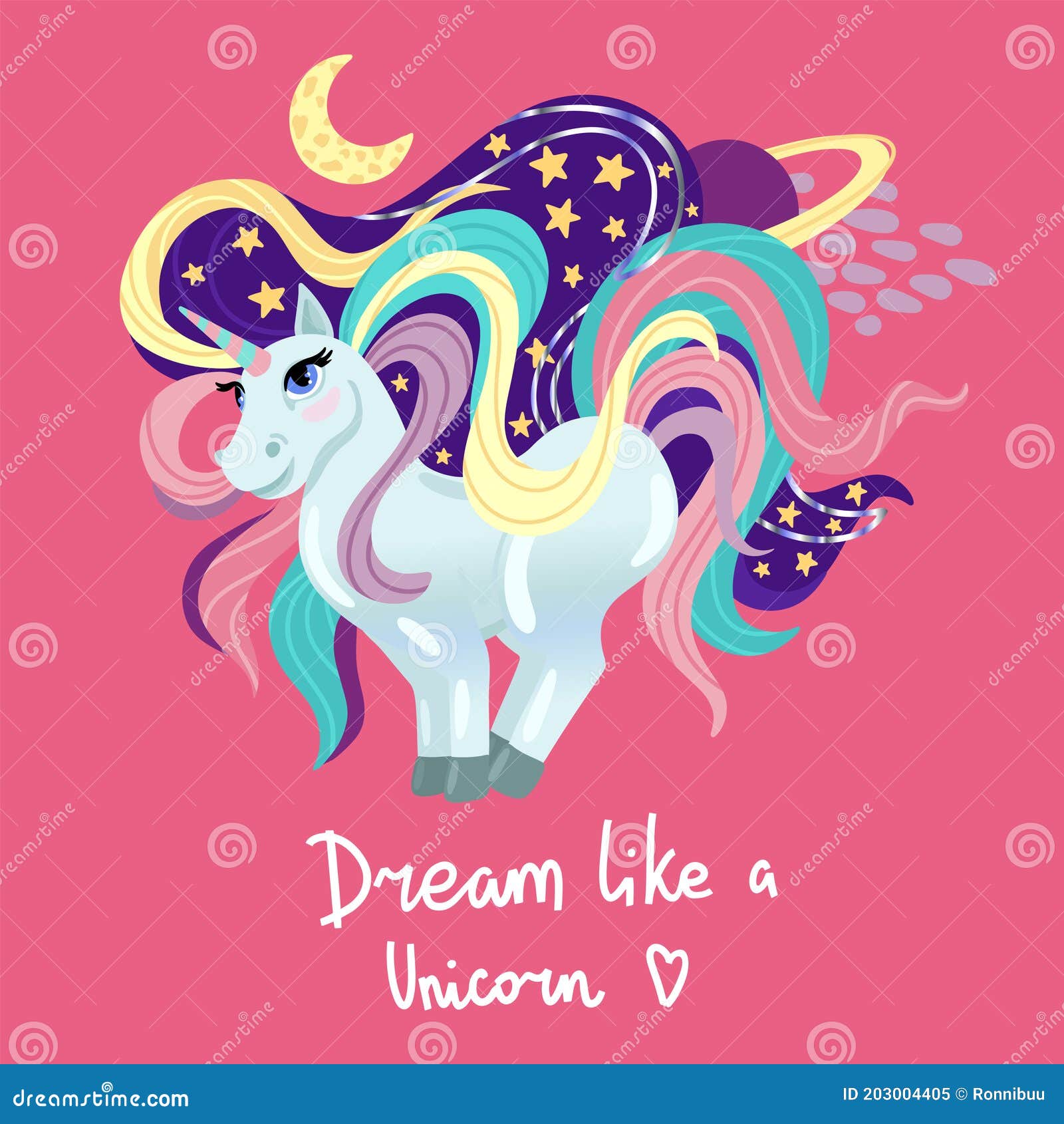 Unicornio De Estrellas Y La Luna Alrededor. Espacio En Fondo Rosa. Maná Grande De Color. Dibujo Animado Infantil Vectorial Ilustración del Vector - Ilustración de pegatina, impresiones: 203004405 Unicornio De Estrellas Y La Luna Alrededor. Espacio En Fondo Rosa. Maná Grande De Color. Dibujo Animado Infantil Vectorial Ilustración del Vector - Ilustración de pegatina, impresiones: 203004405