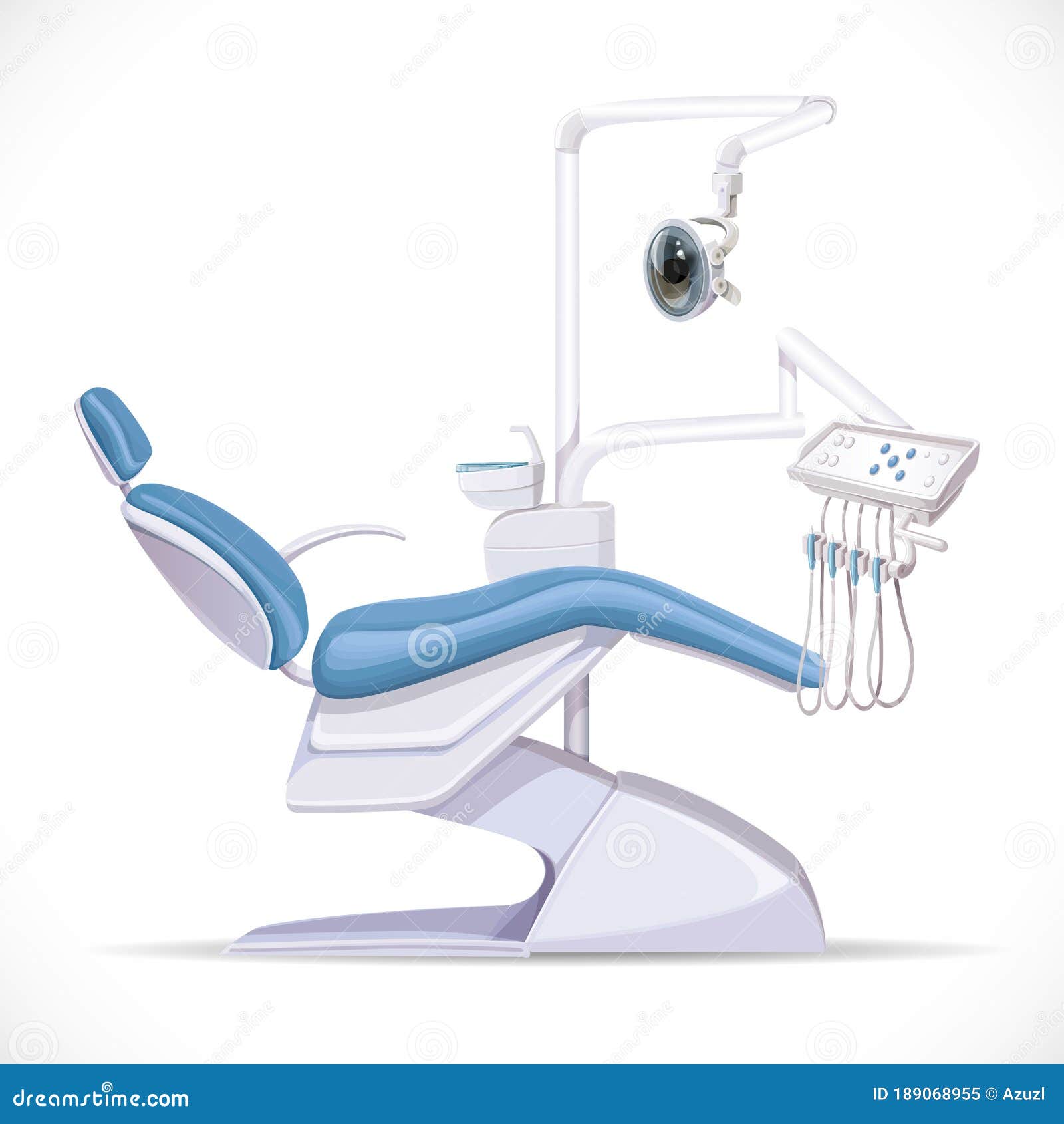 Unidad Dental Sobre Fondo Blanco Ilustración del Vector - Ilustración de  mecanismo, recursos: 189068955