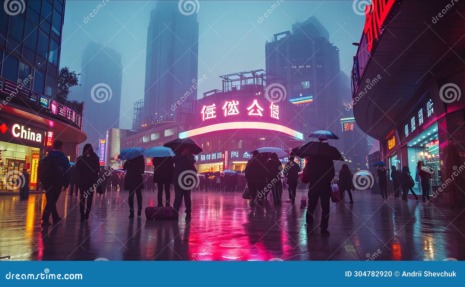 unidentified people walking in shanghai china. shanghai is the capital and most populous city of china