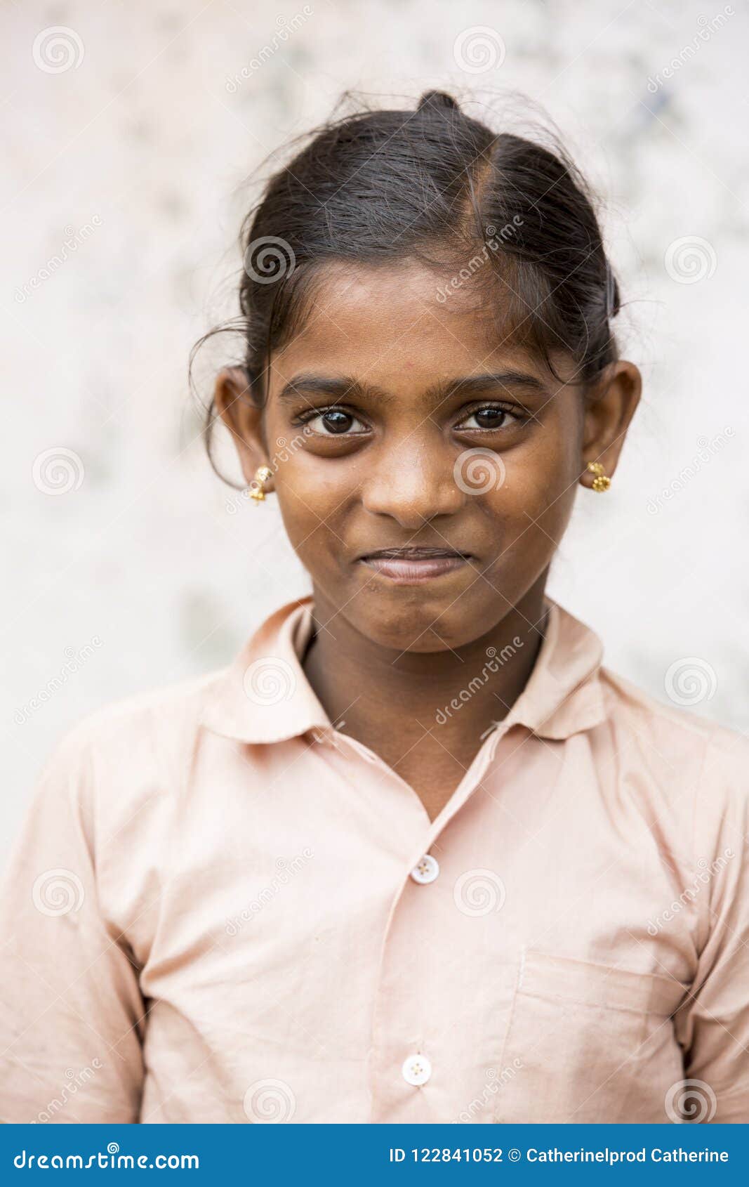 An Unidentified Poor Girl in a Small Village Looking at the Camera  Editorial Photography - Image of indigenous, child: 122841052