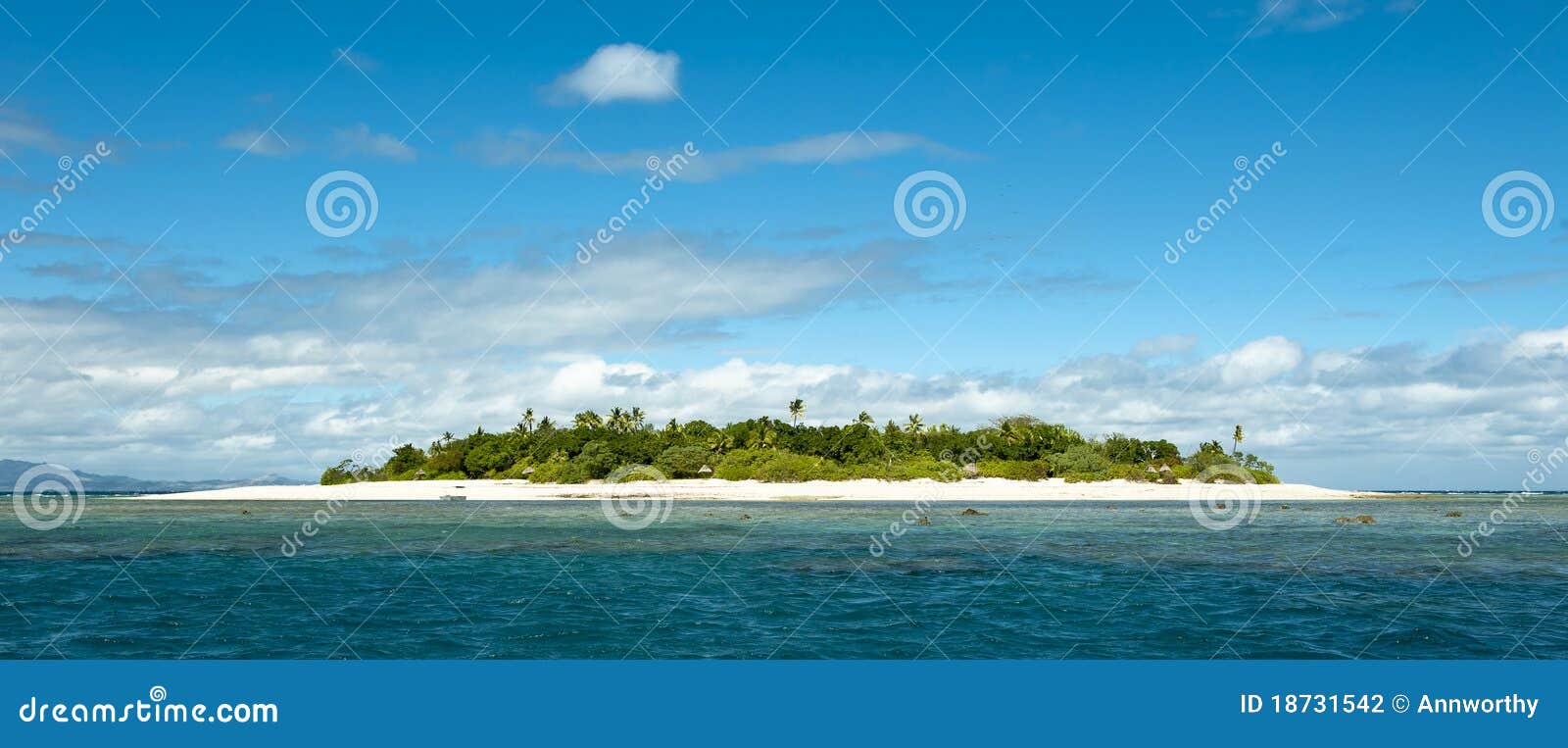 uninhabited remote island part of fiji