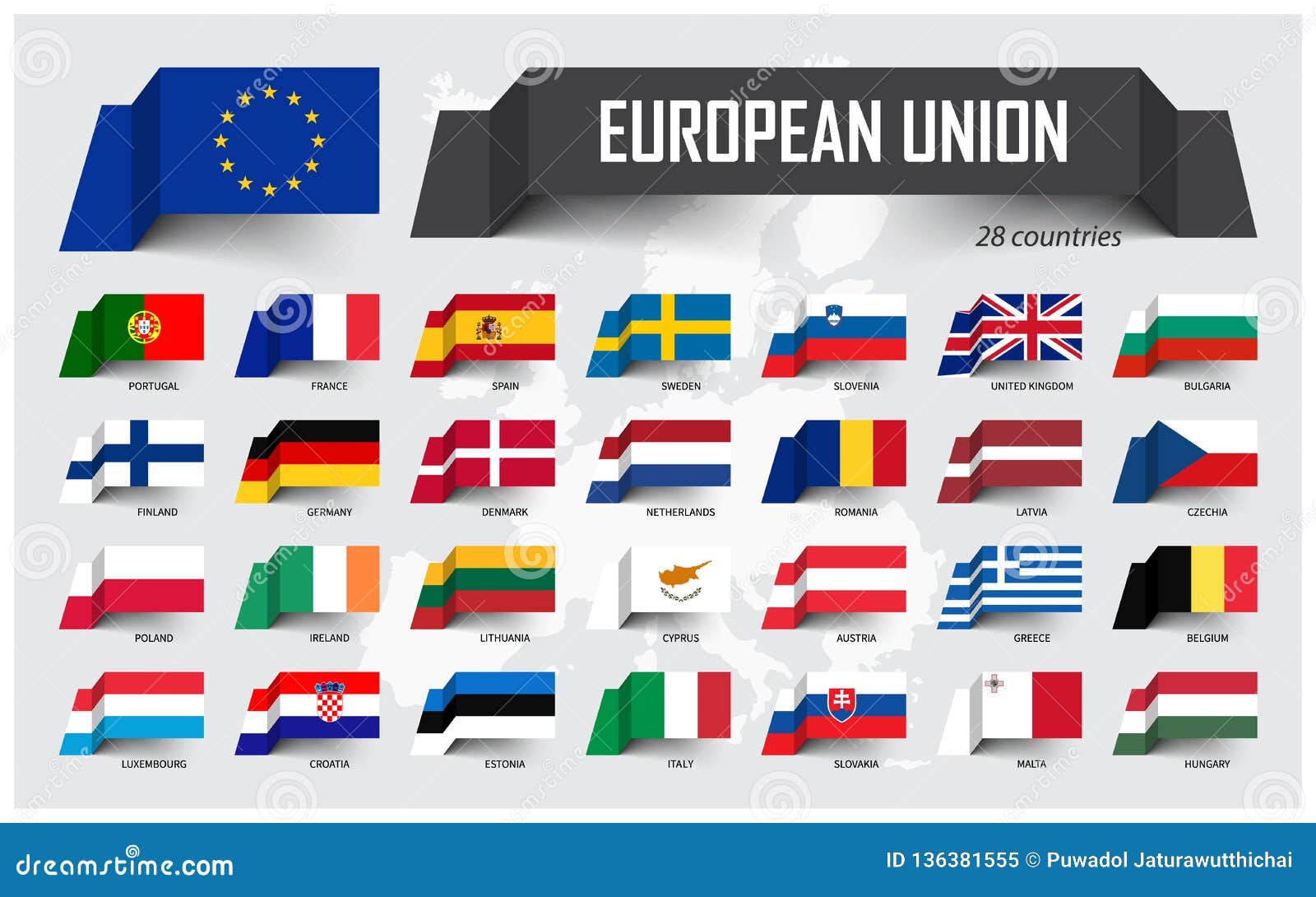 Union Européenne Ue Et Adhésion Association De 28 Pays