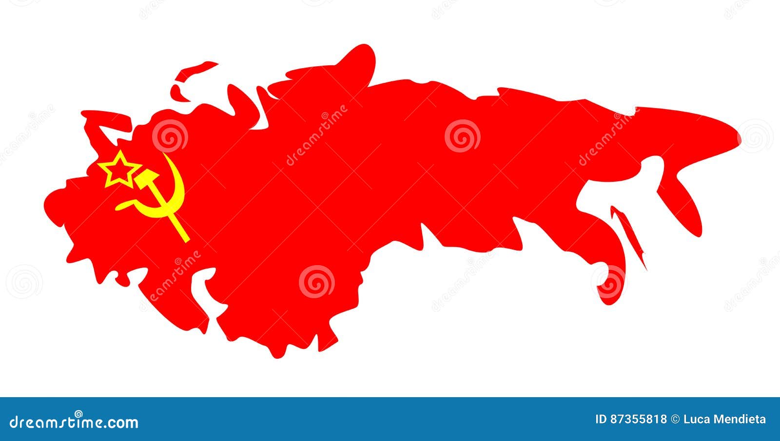 Union of Soviet Socialists Republics Stock Illustration - Illustration ...