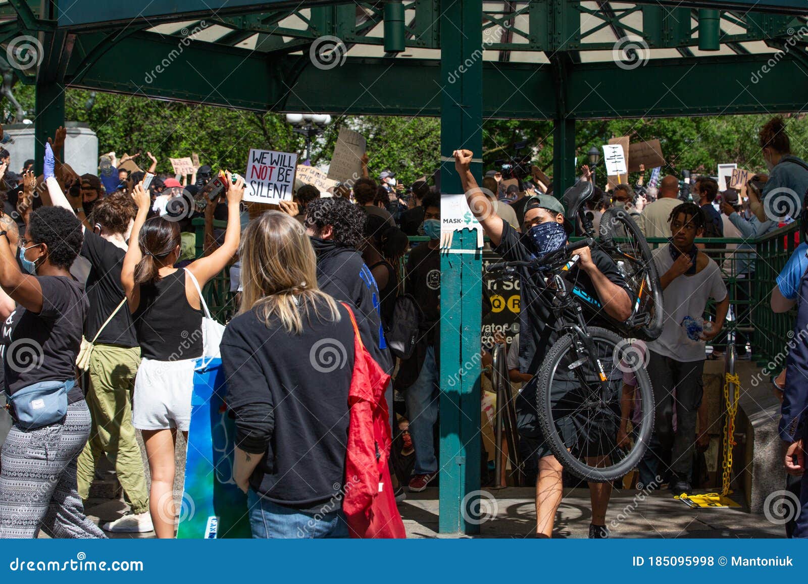 Union Square Protest Over Floyd`s Death Editorial Stock Photo