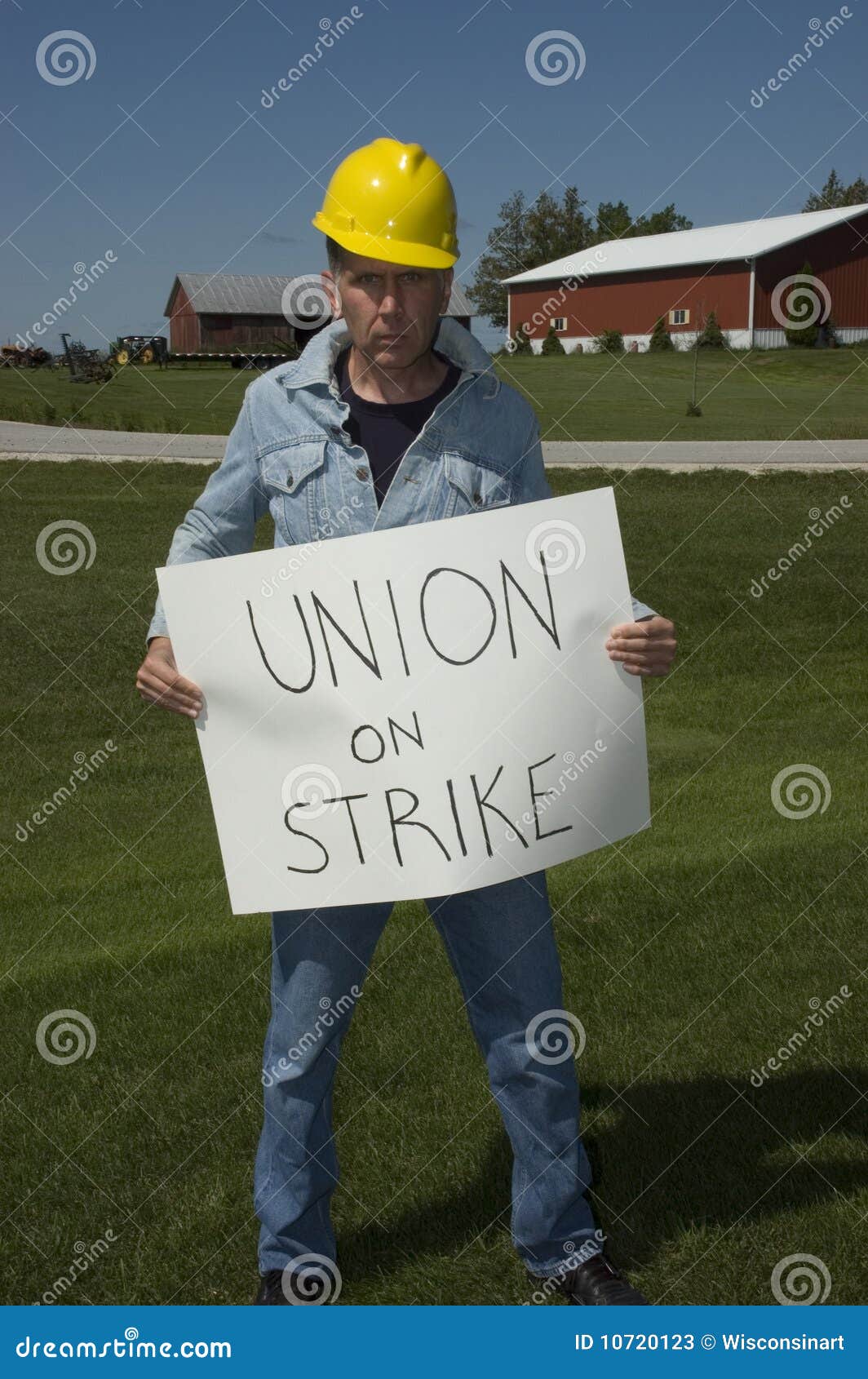 union worker on strike