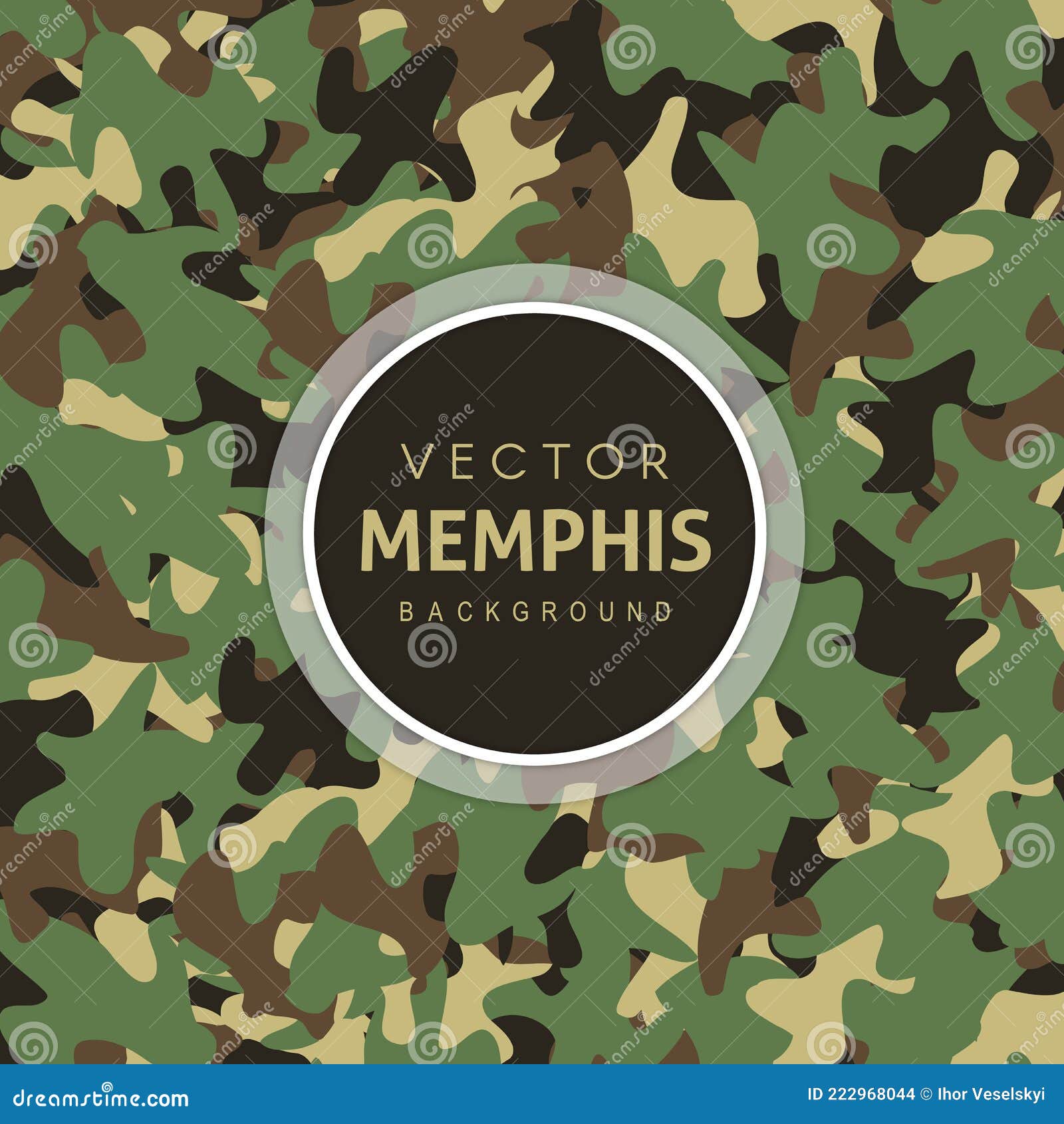 Unique Army Pattern Background Stock Vector Illustration of army