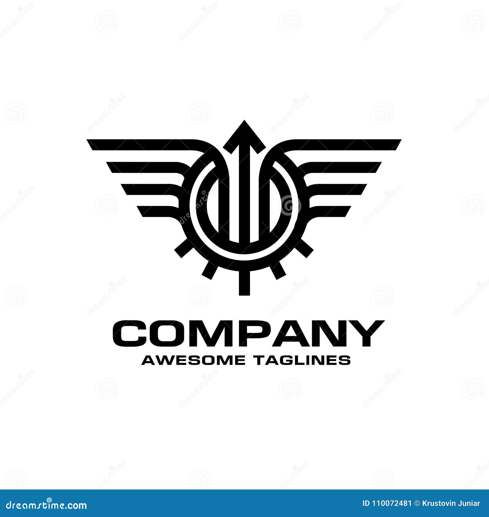 Download Unique Arrow Line And Circle Logo Stock Vector ...