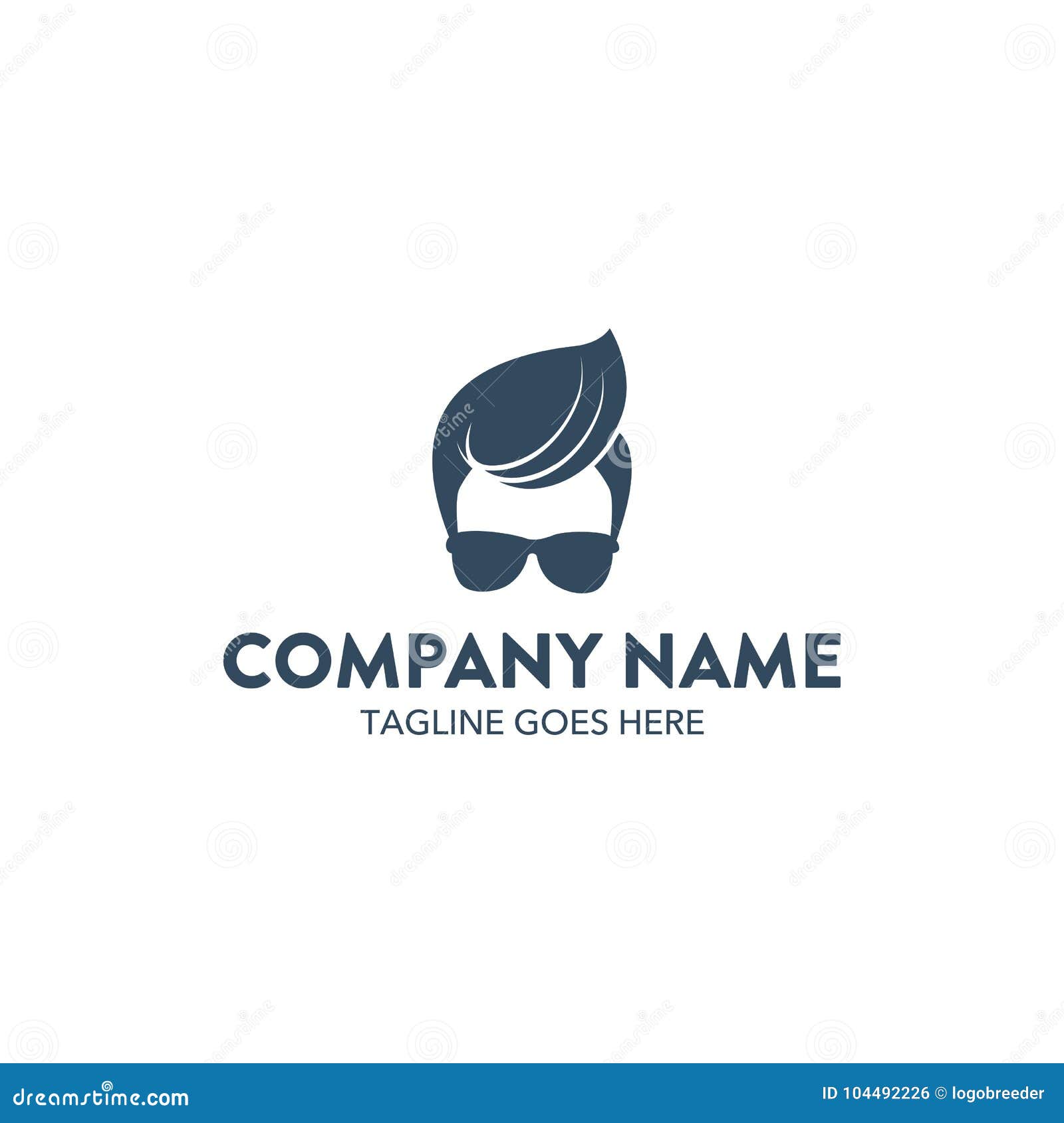 Unique Barbershop Related Logo Template Vector Editable Stock