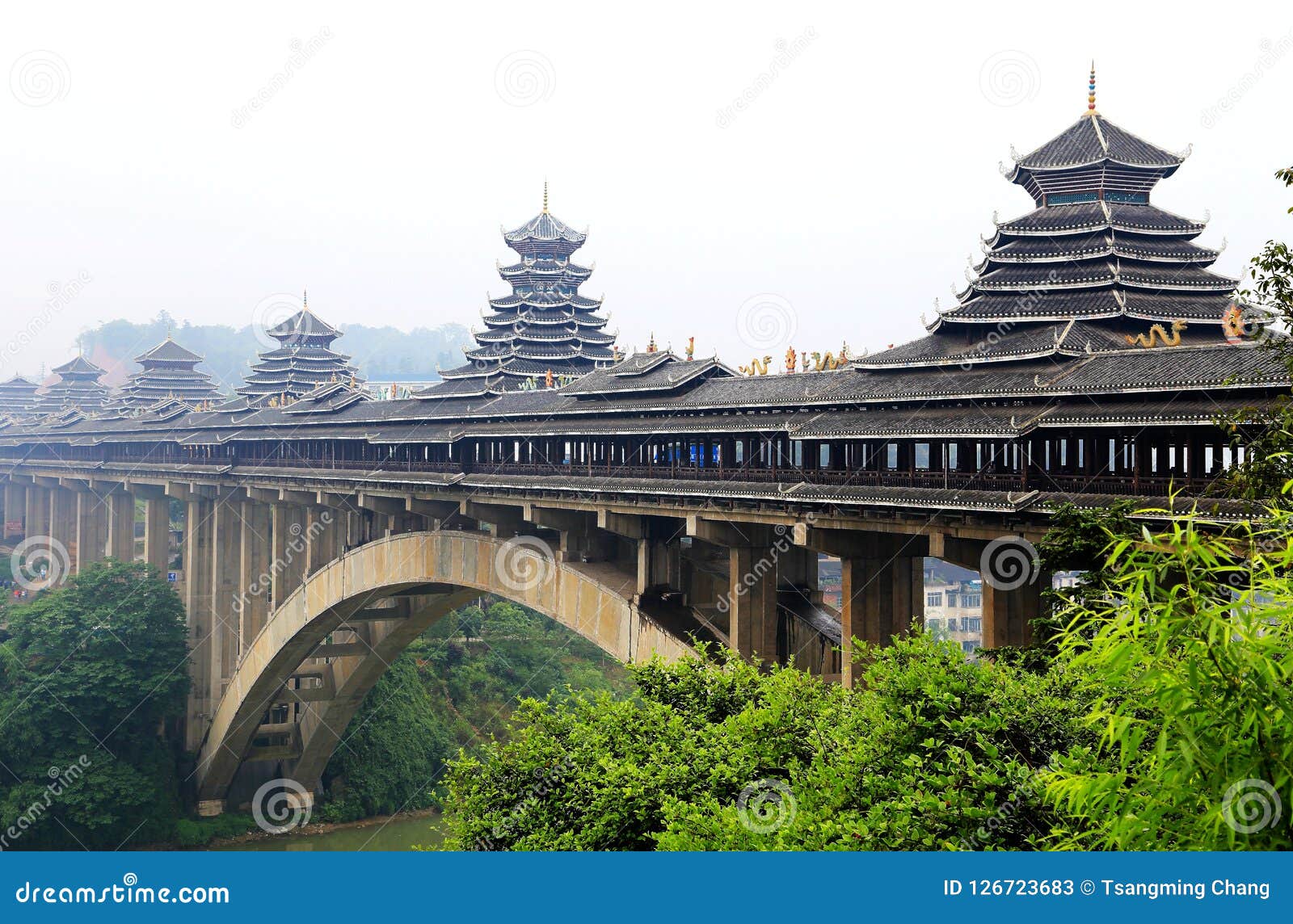 the unique buildings of the nationality in sanjiang, guangxi province