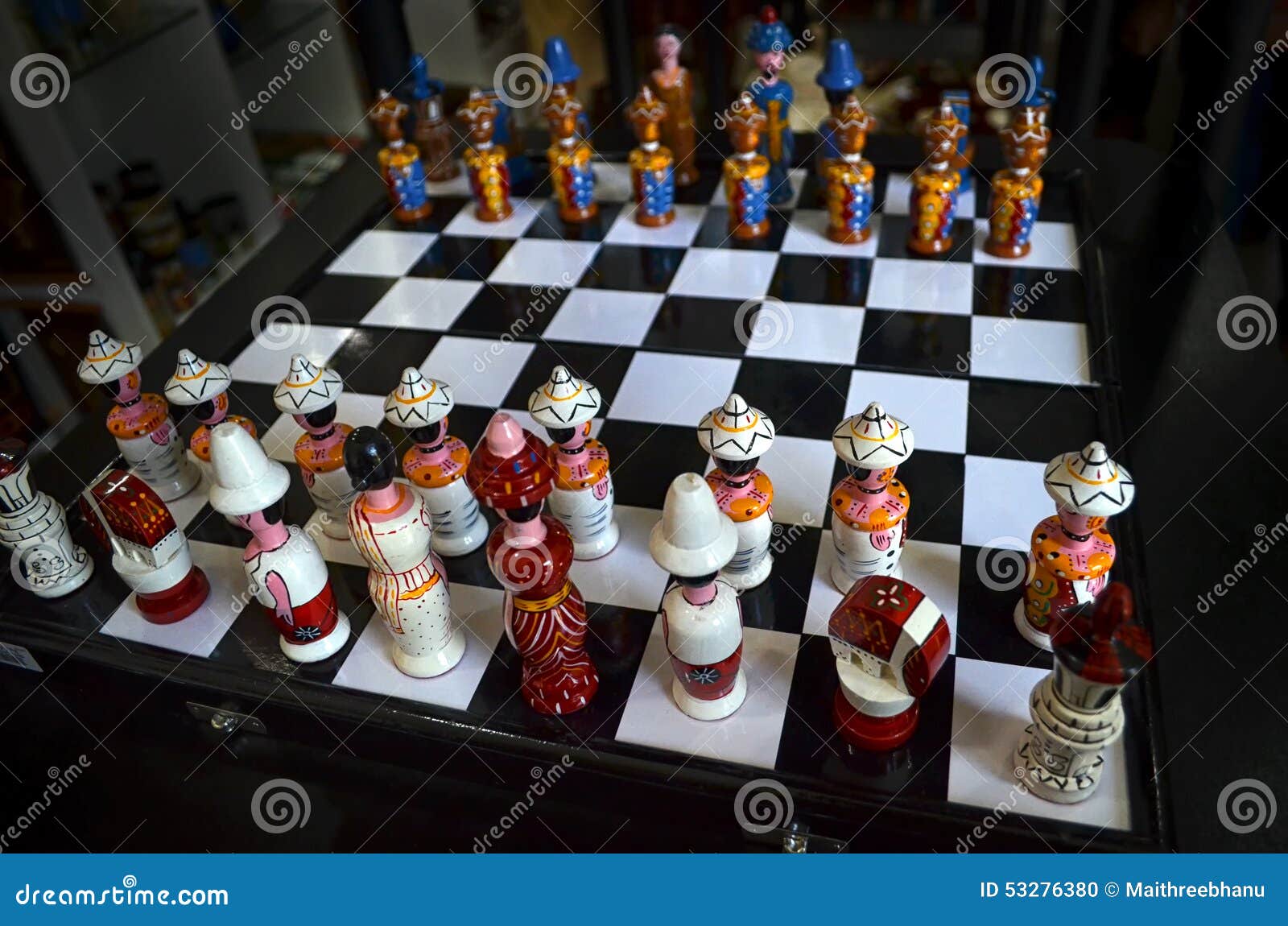 Unique Chess Set stock photo. Image of competition, decision 53276380