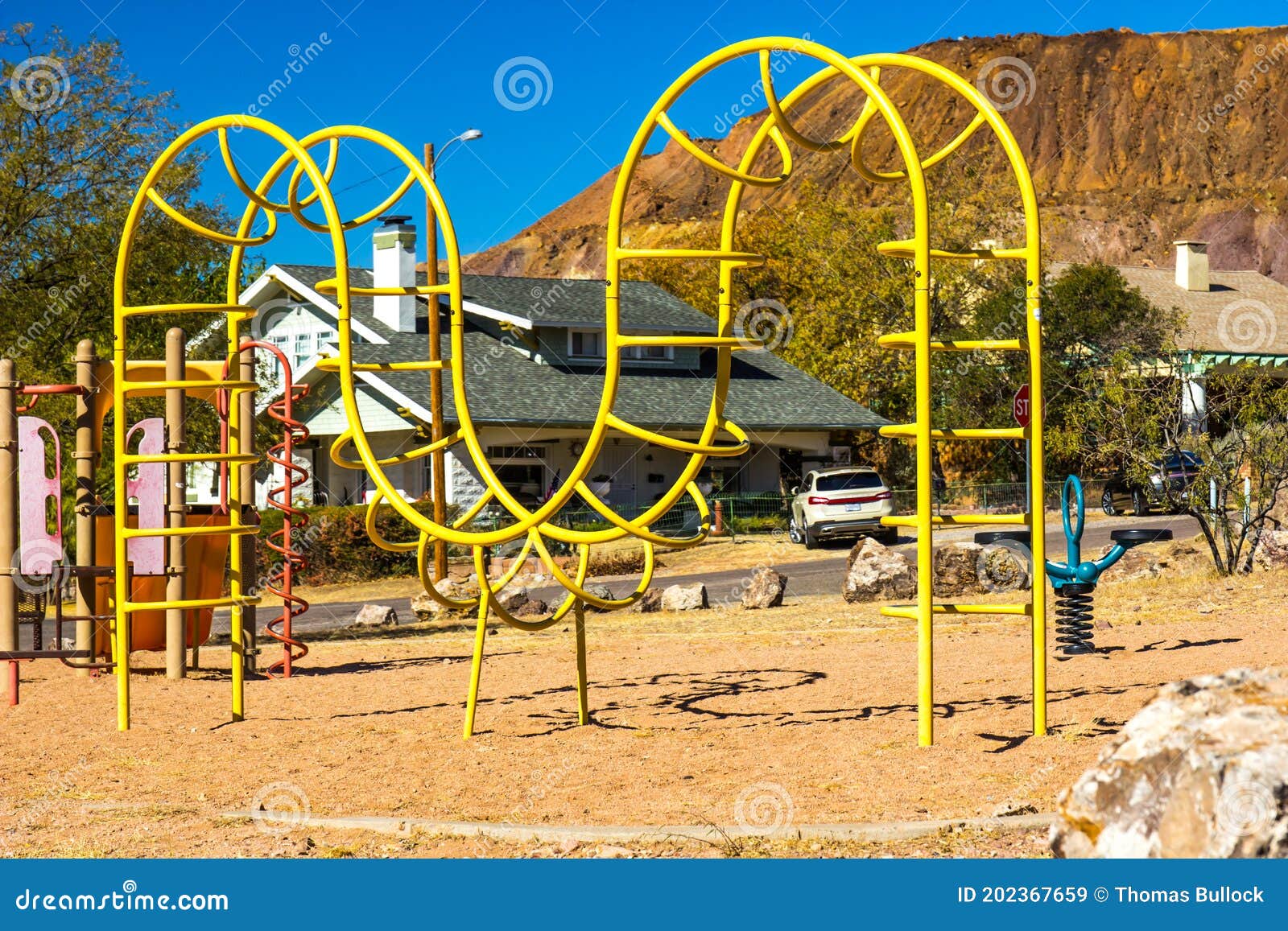Curved Playground Slide Royalty Free Stock Photo