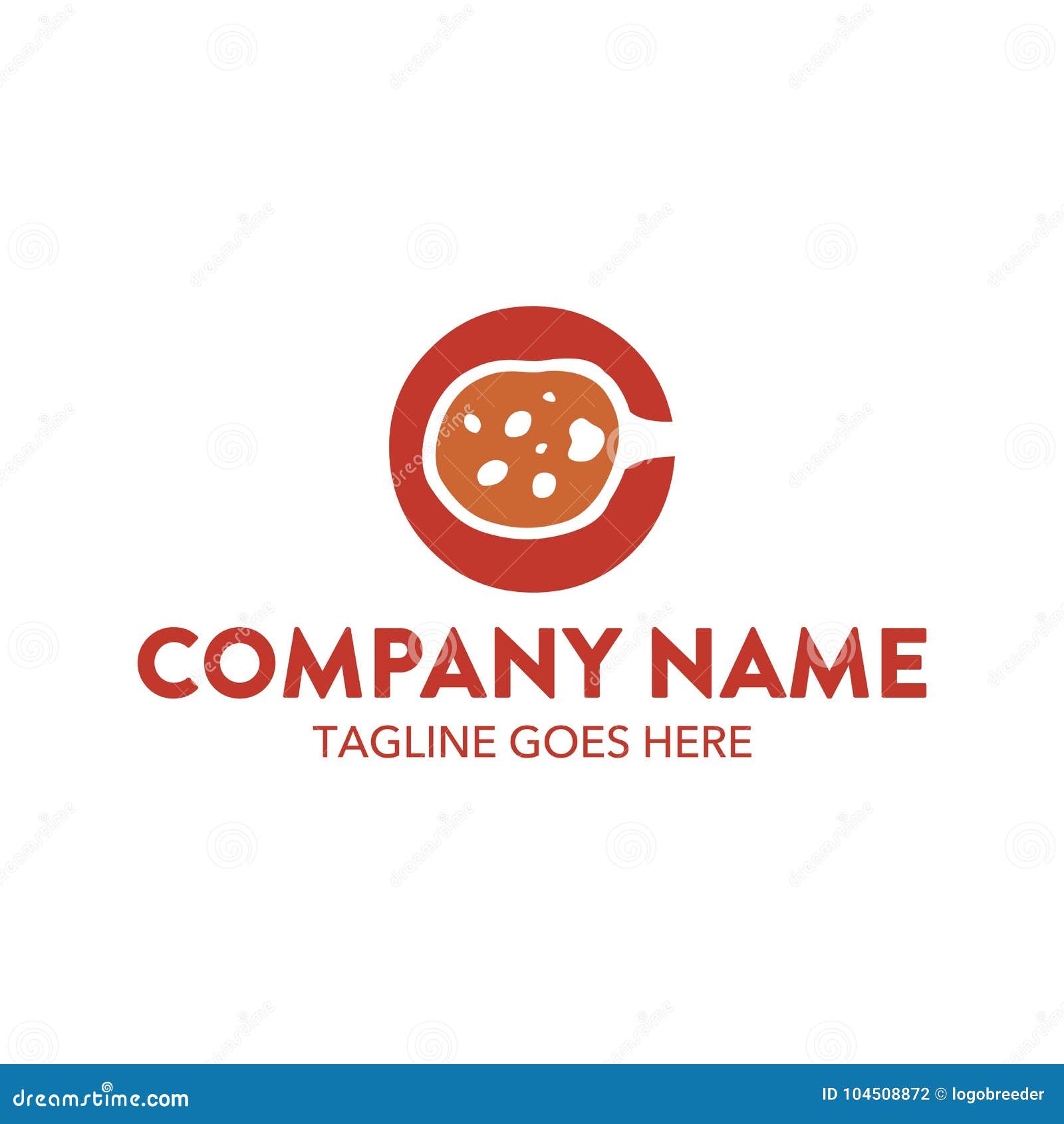 Unique Cupcake Bakery Logo Template Vector Editable Stock Vector