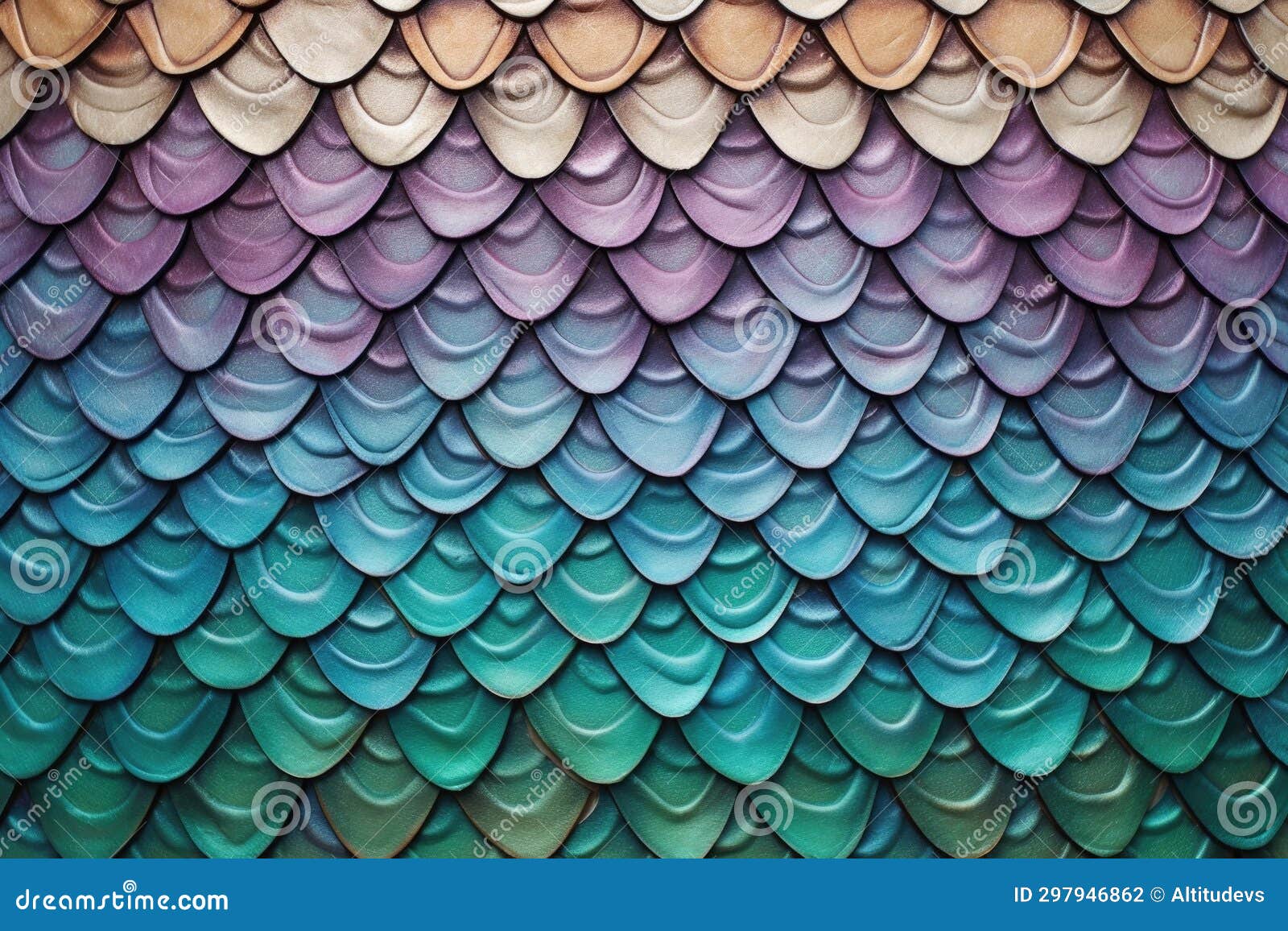 Unique Fish Scale Ceramic Tiles Stock Photo Image of wall, interior