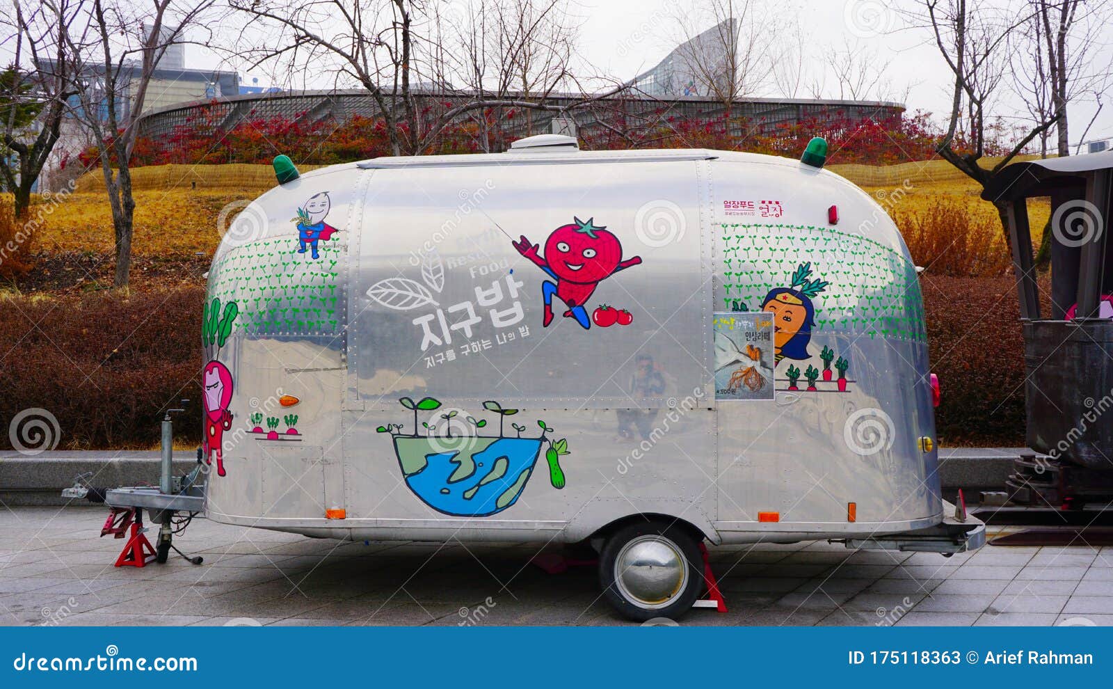 Seoul, South Korea - February, 13, 2020 : Unique Food Truck at