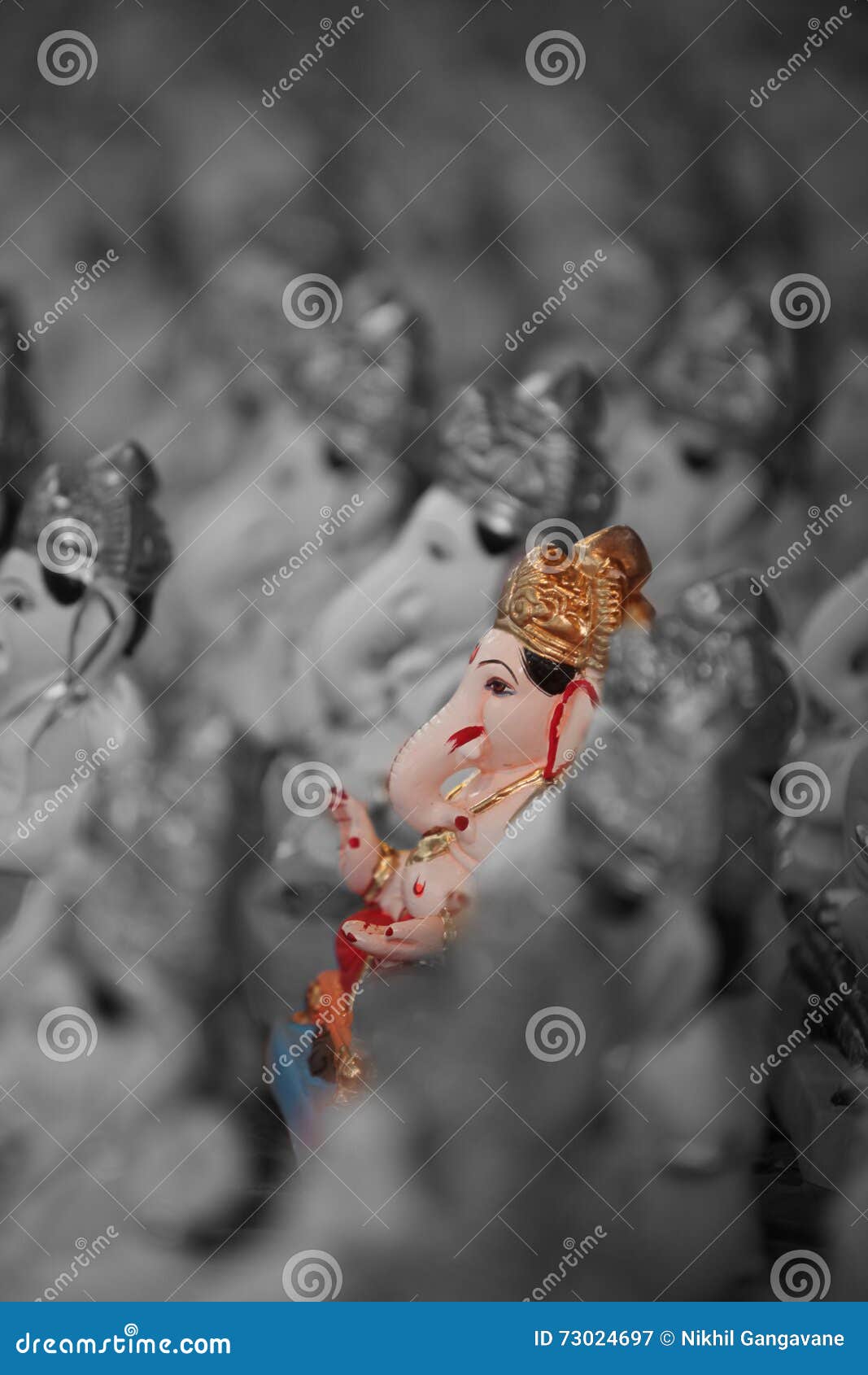 Unique Ganesha Idol stock image. Image of ganapati, seller - 73024697