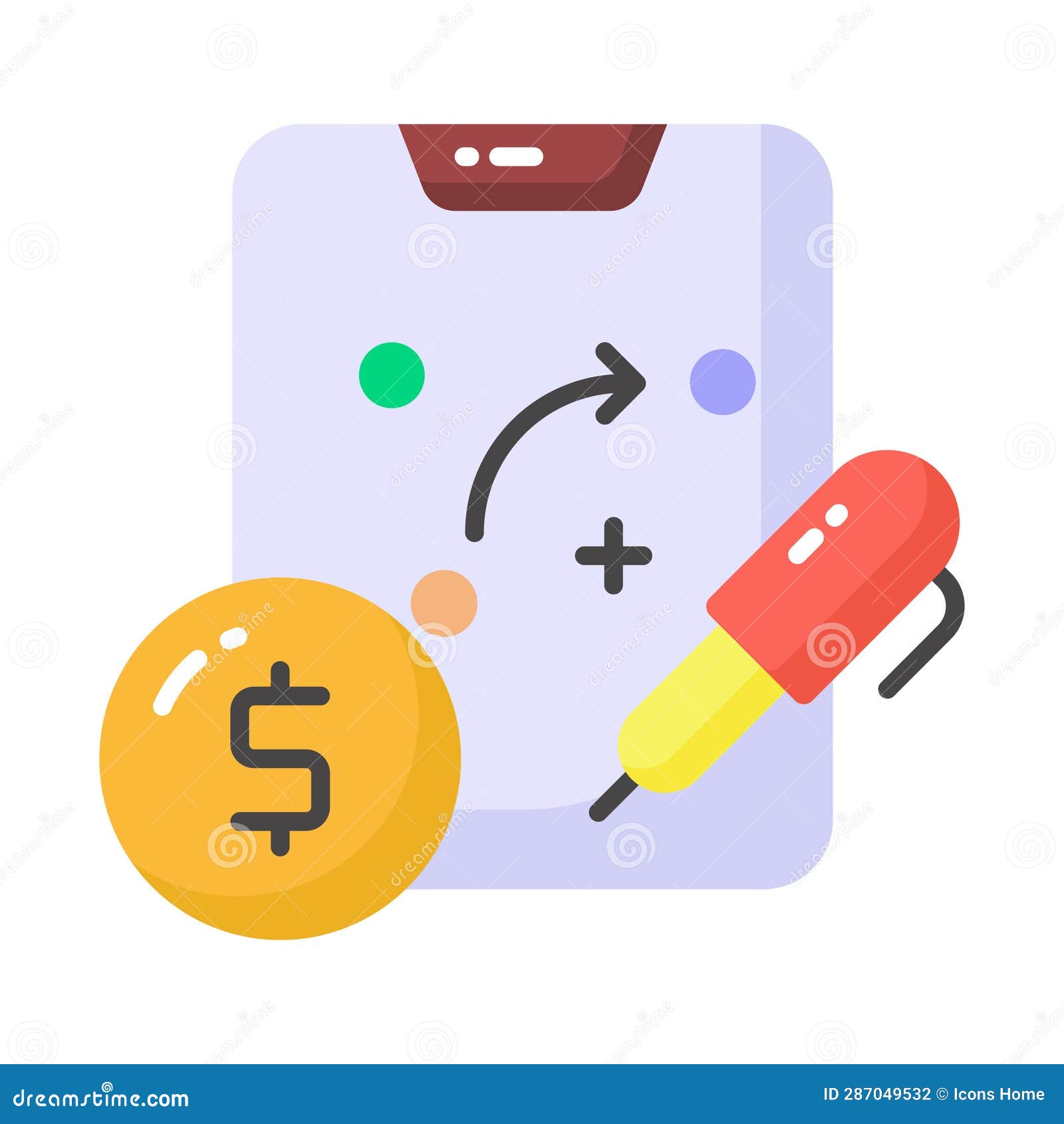 unique icon of business strategic planning, editable  of tactical planning