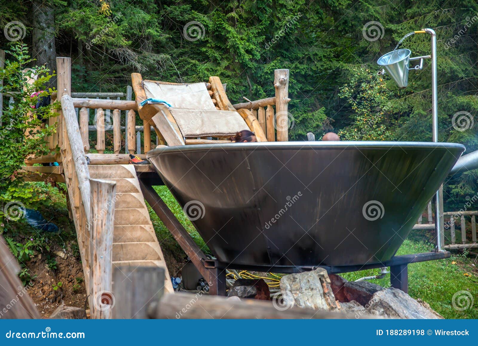 unique jakuzzi at hija glamping lake block in nova vos, slovenia