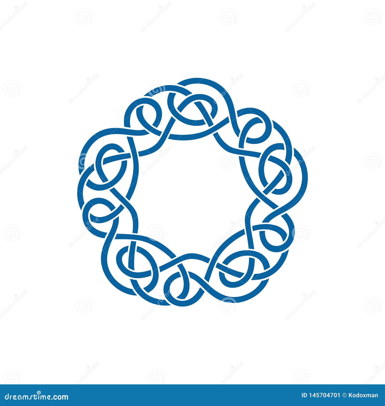 Download Unique Knot Infinity Border Logo Design Template Stock ...