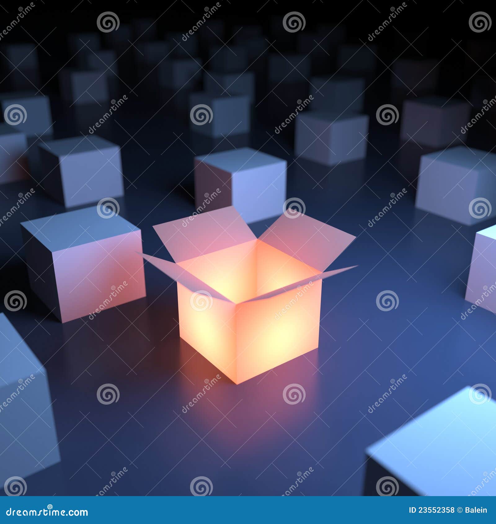 unique luminous box