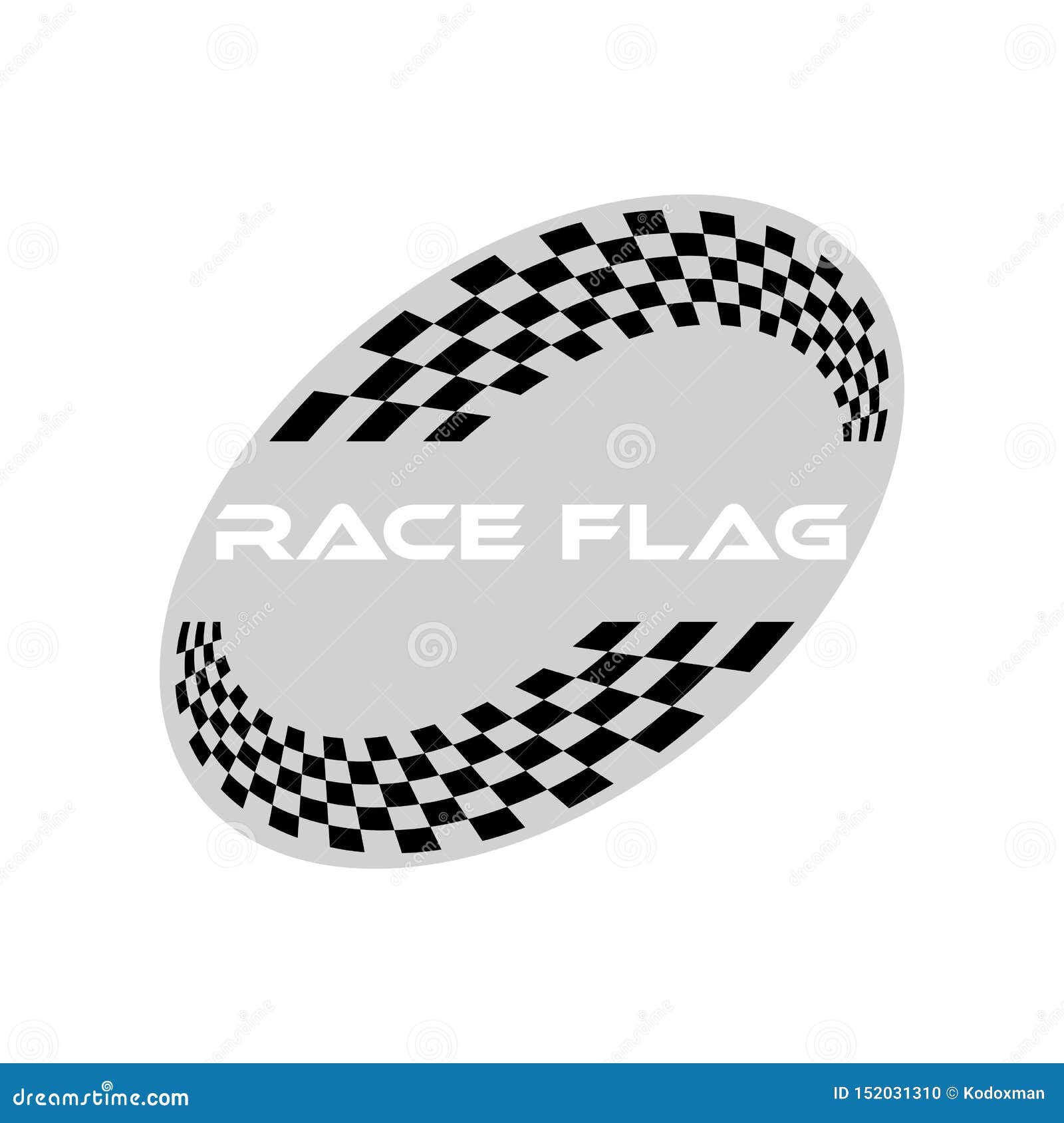 Unique Modern Race Flag Additional Circle Ellipse Background