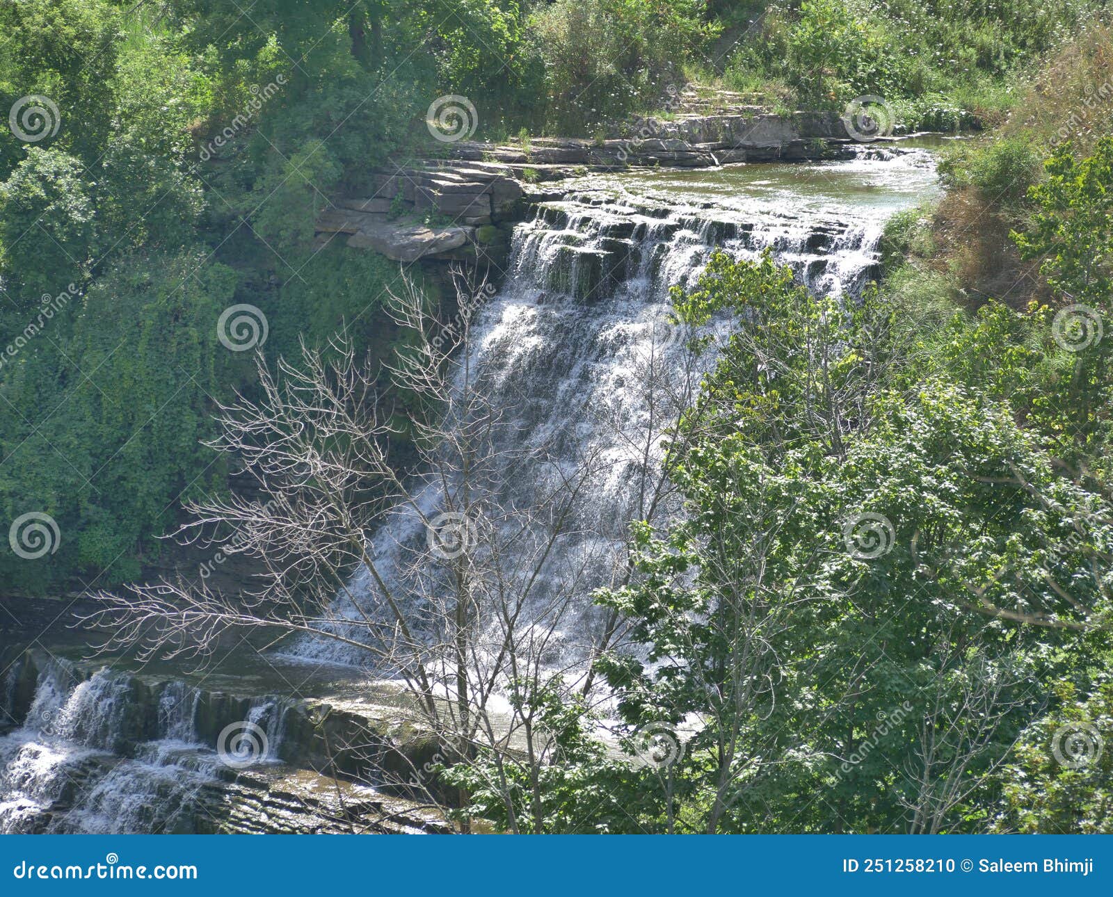 a unique, natural multi-level waterfall