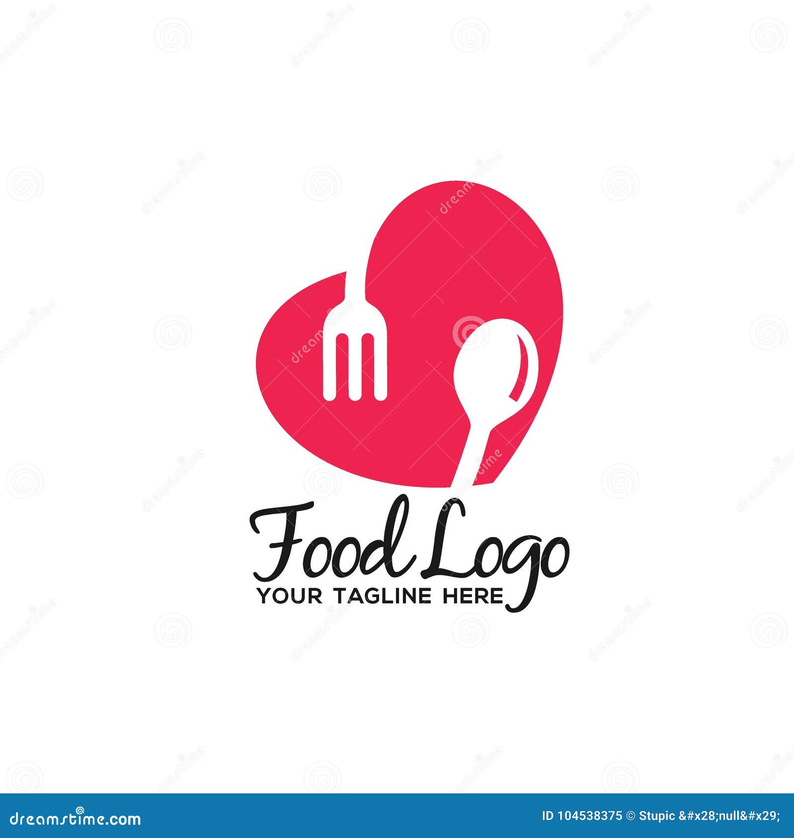 unique and original food logo template