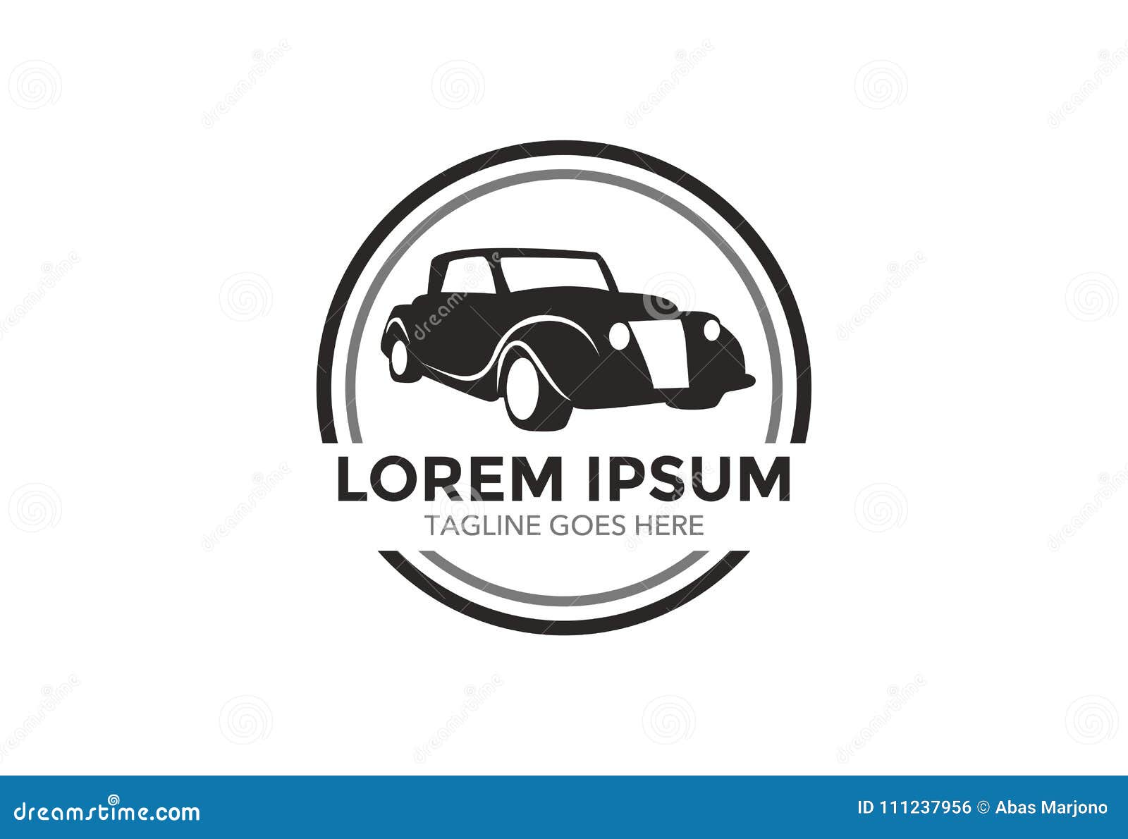 Unique and Outstanding Classic Car Logo. Vector Illustration Stock ...