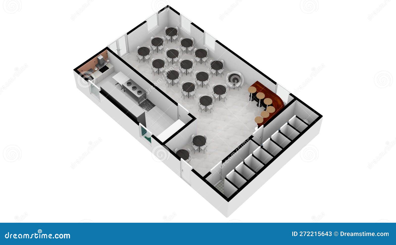 Cafe Top View Plans Restaurant Floor Plan 3d With The Furniture Stock cafe-top-view-plans-restaurant-floor-plan-3d-with-the-furniture-stock