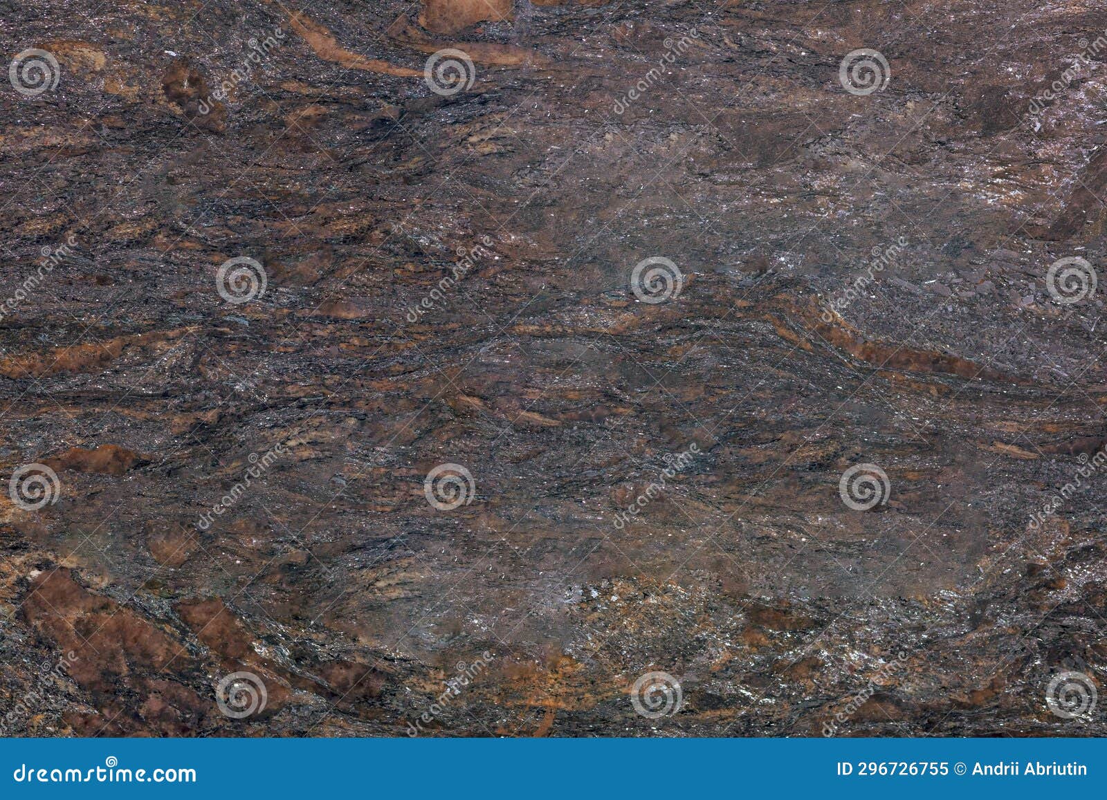 Unique Texture of Natural Granite, Gray and Brown Layered Structures