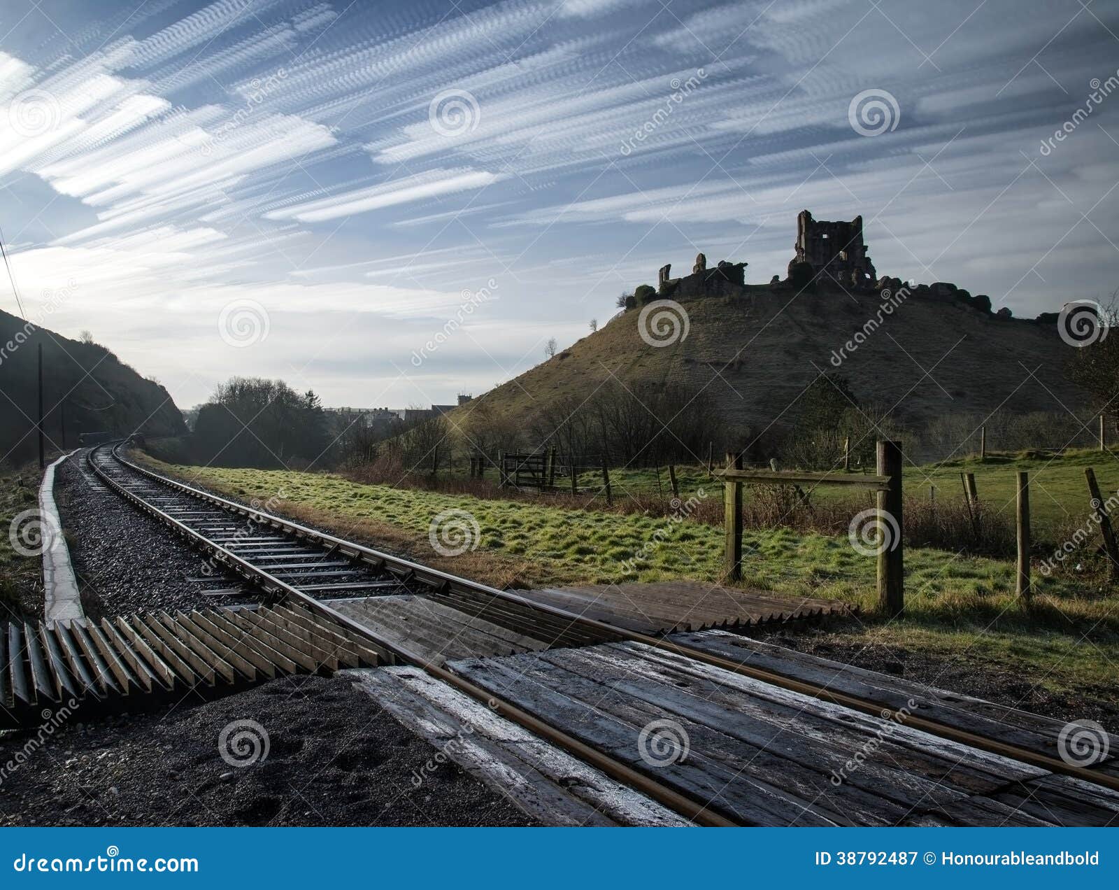 Unique Time Lapse Stack Landscape of Castle Stock Image Image of