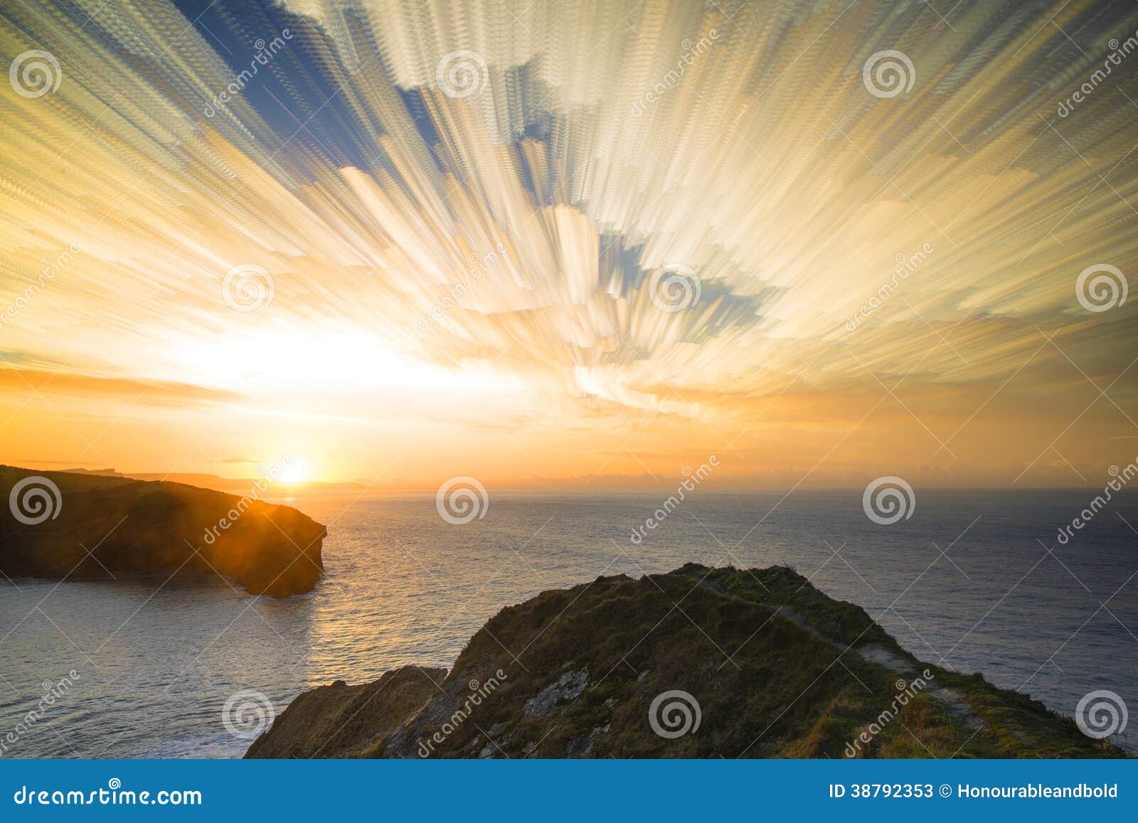 Unique Time Lapse Stack Sunrise Landscape Stock Image Image of effect