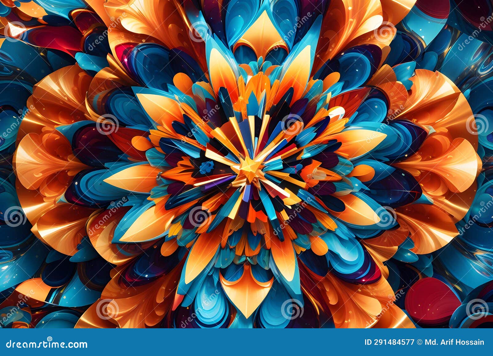unique visual masterpiece abstract art kaleidoscope image generated by ai