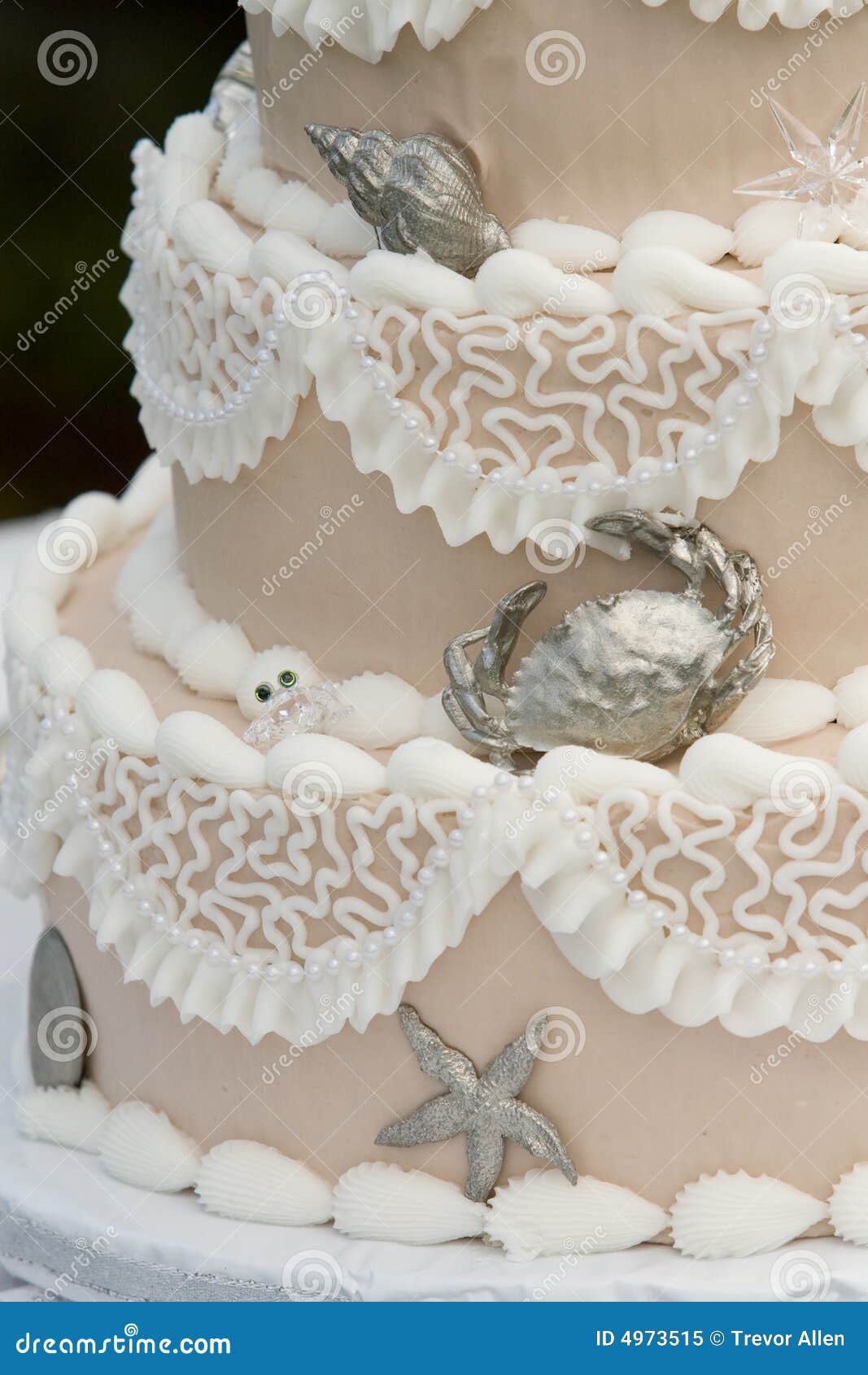 Unique Wedding cake stock image. Image of interesting 