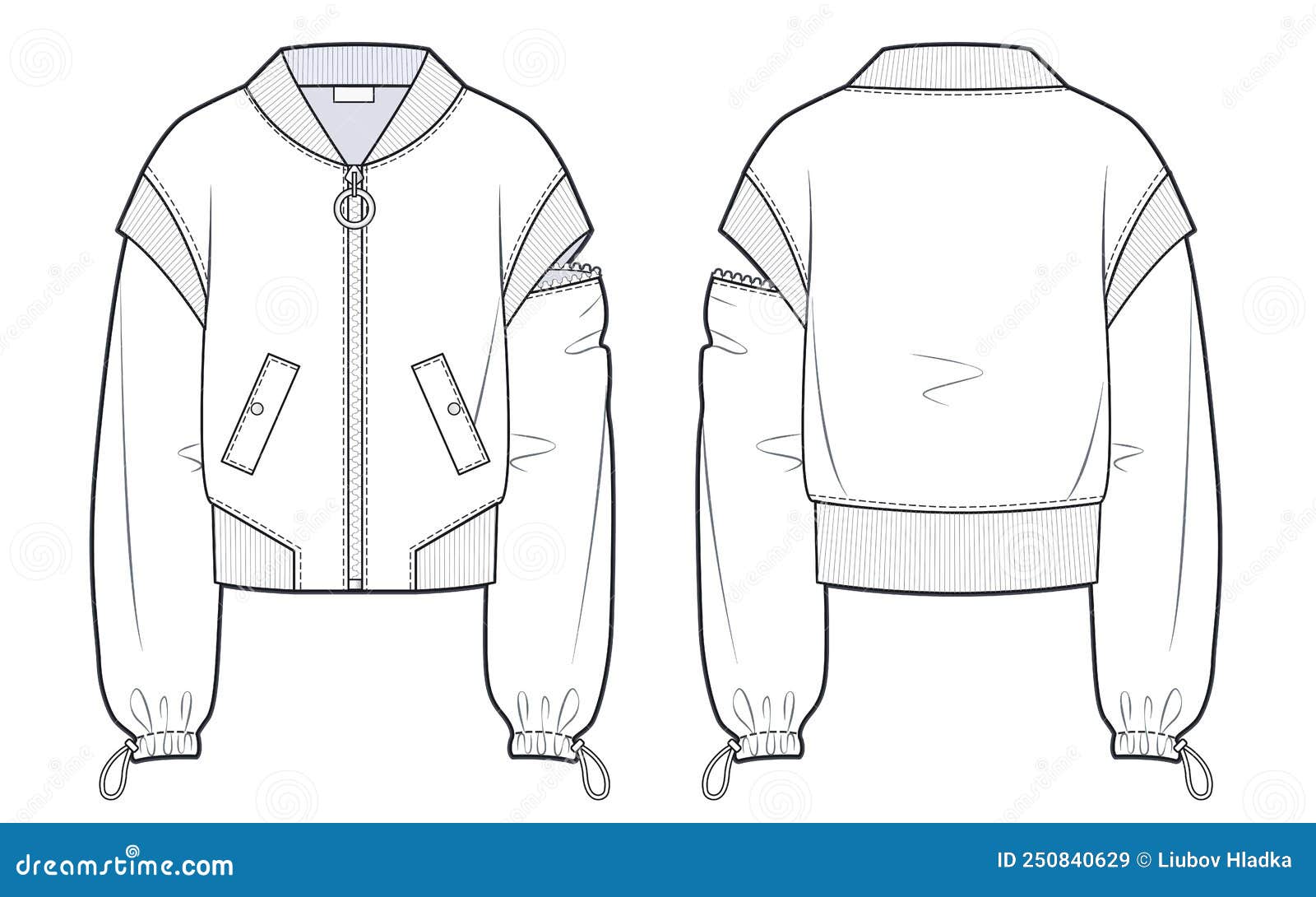 Bomber Jacket Template  Free Vectors  PSDs to Download