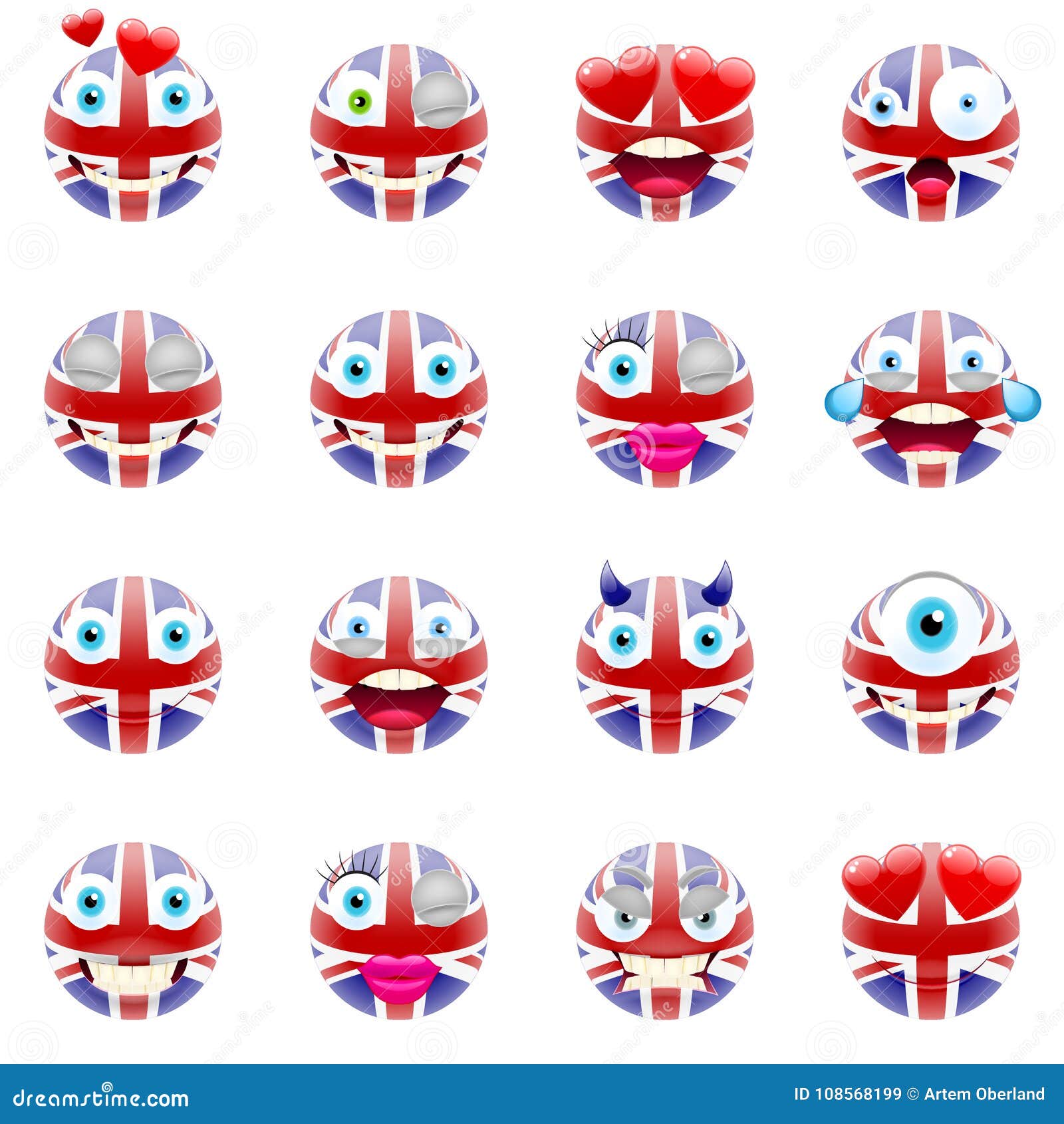 Download United Kingdom Flag Emojis stock vector. Illustration of ...